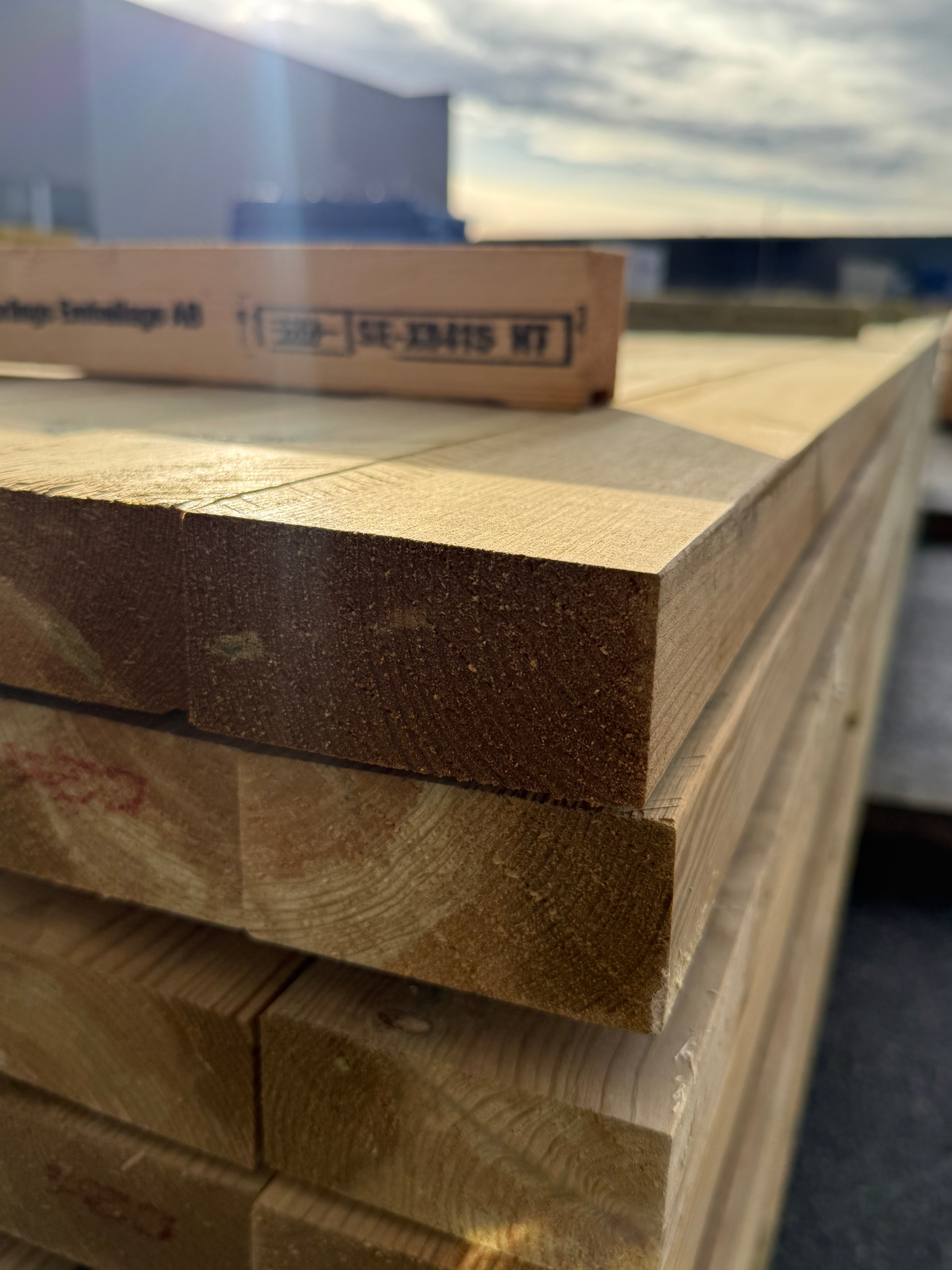 Paket Tryckimpregnerade Reglar 45x95mm – 110 st (4,80 m, Furu C14)