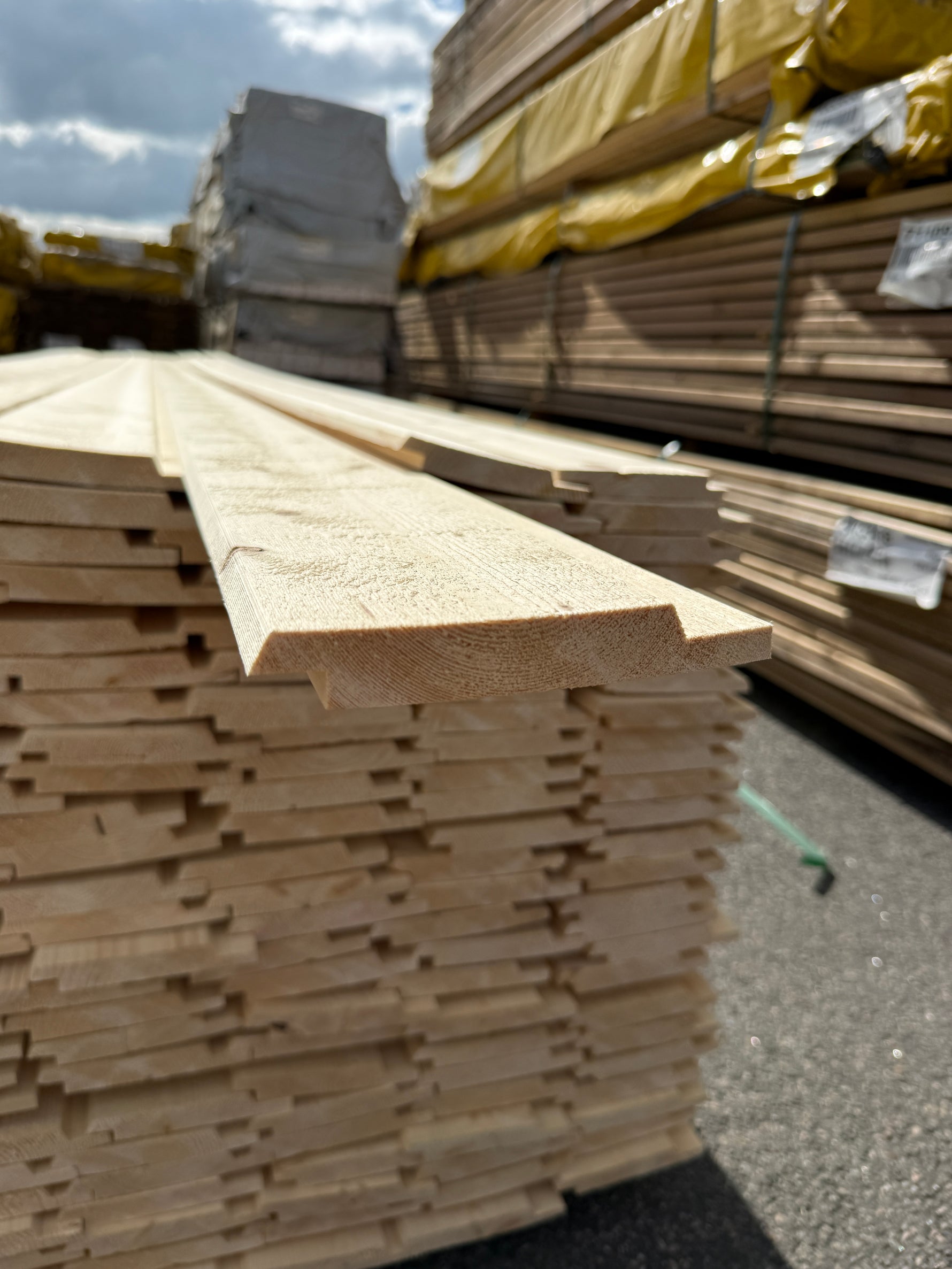 Paket Ytterpanel Dubbelfasspont 22x145mm 5.10m 175st Obehandlad