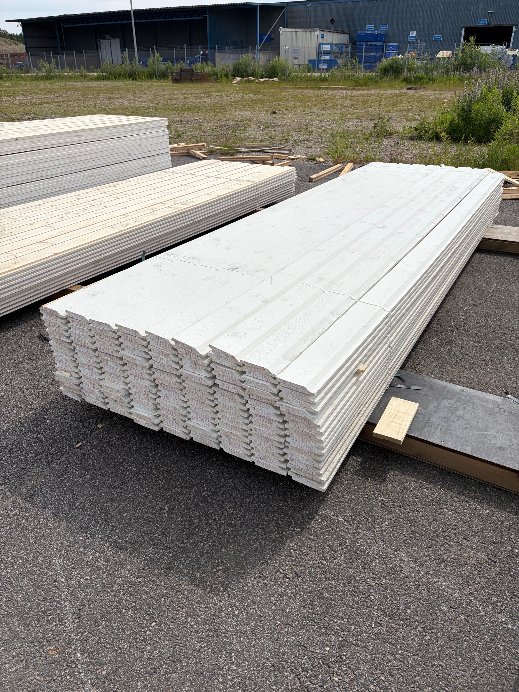 Paket Ytterpanel Enkelfas Halvspont 22x120mm, 134st 3.60m Mellanstruken&nbsp;