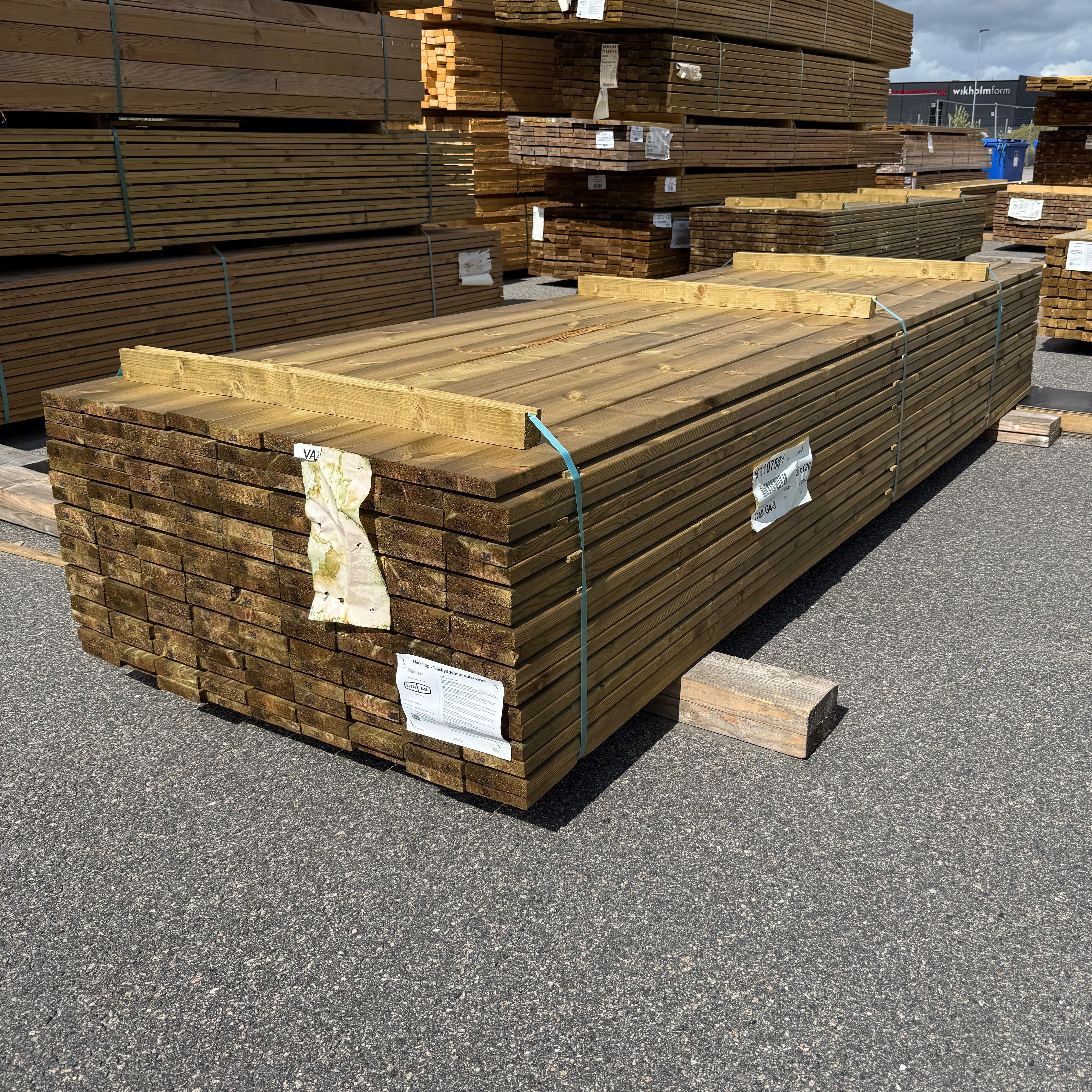 Paket Tryckimpregnerad Trall 28×120 mm, 153st 3,60m (G4-3)