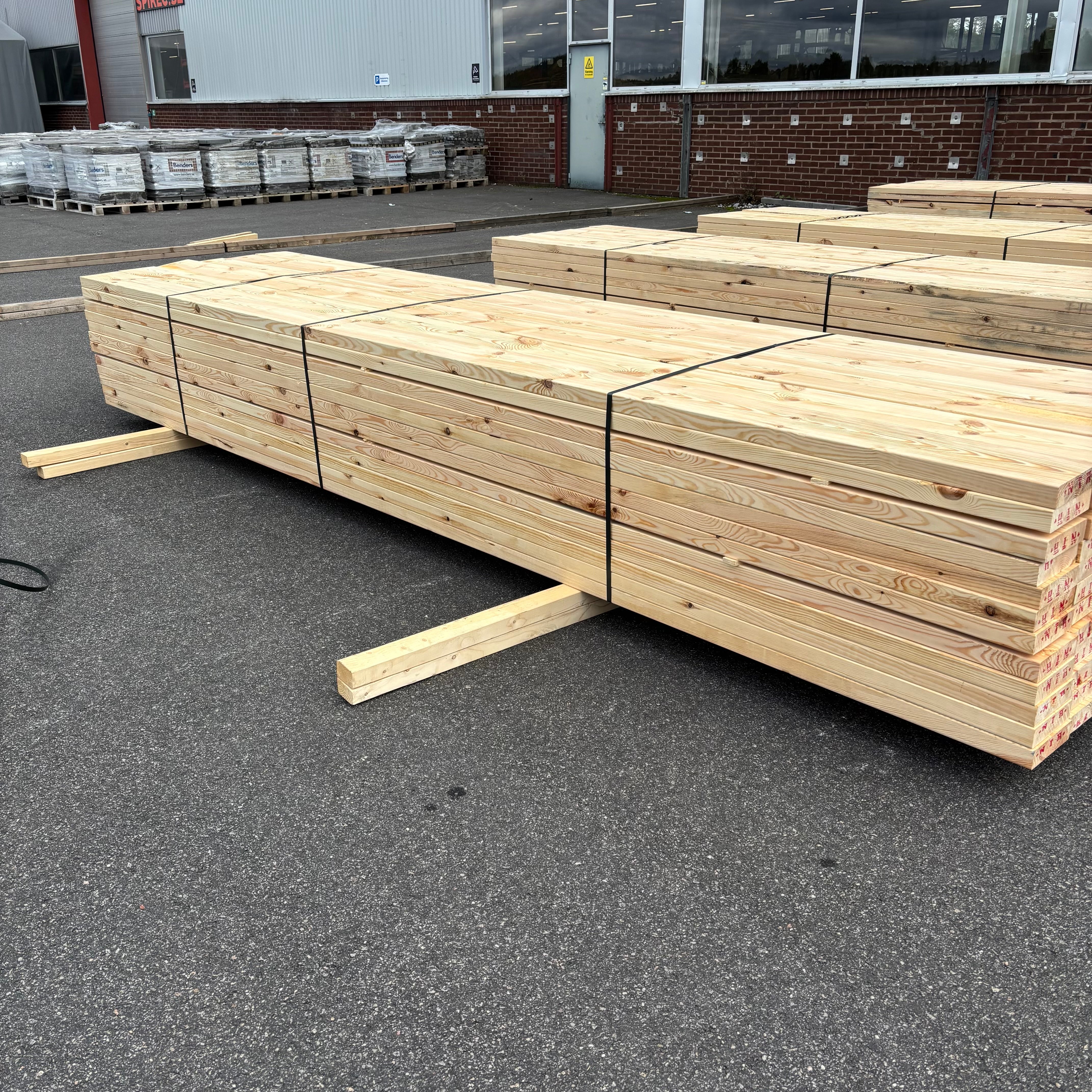 Paket Reglar 45x170mm – 72 st (4,20 m, furu)
