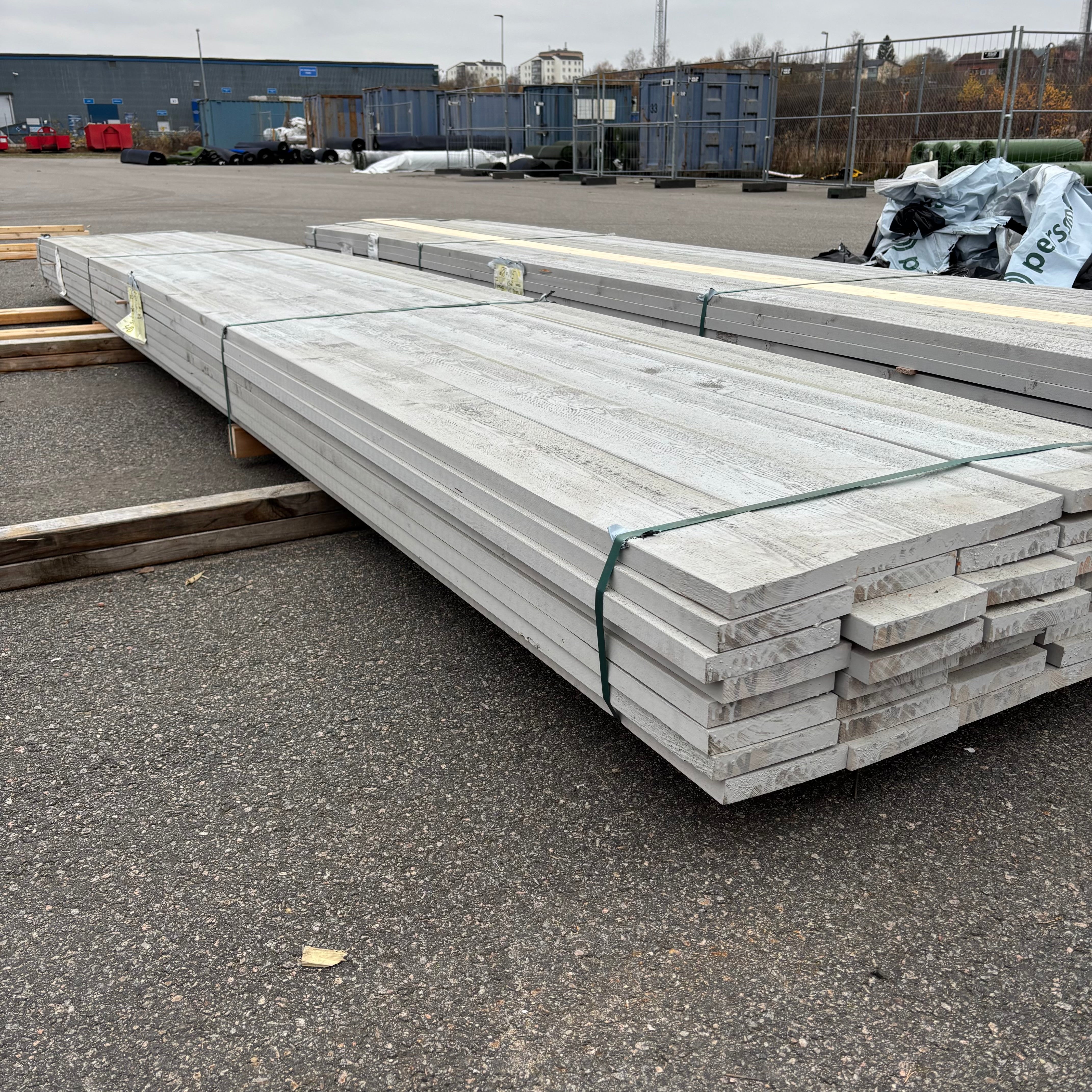Paket Ytterpanel Finsågad 28x170mm – 40 st (5,40 m, Grå NCS S3000-N)