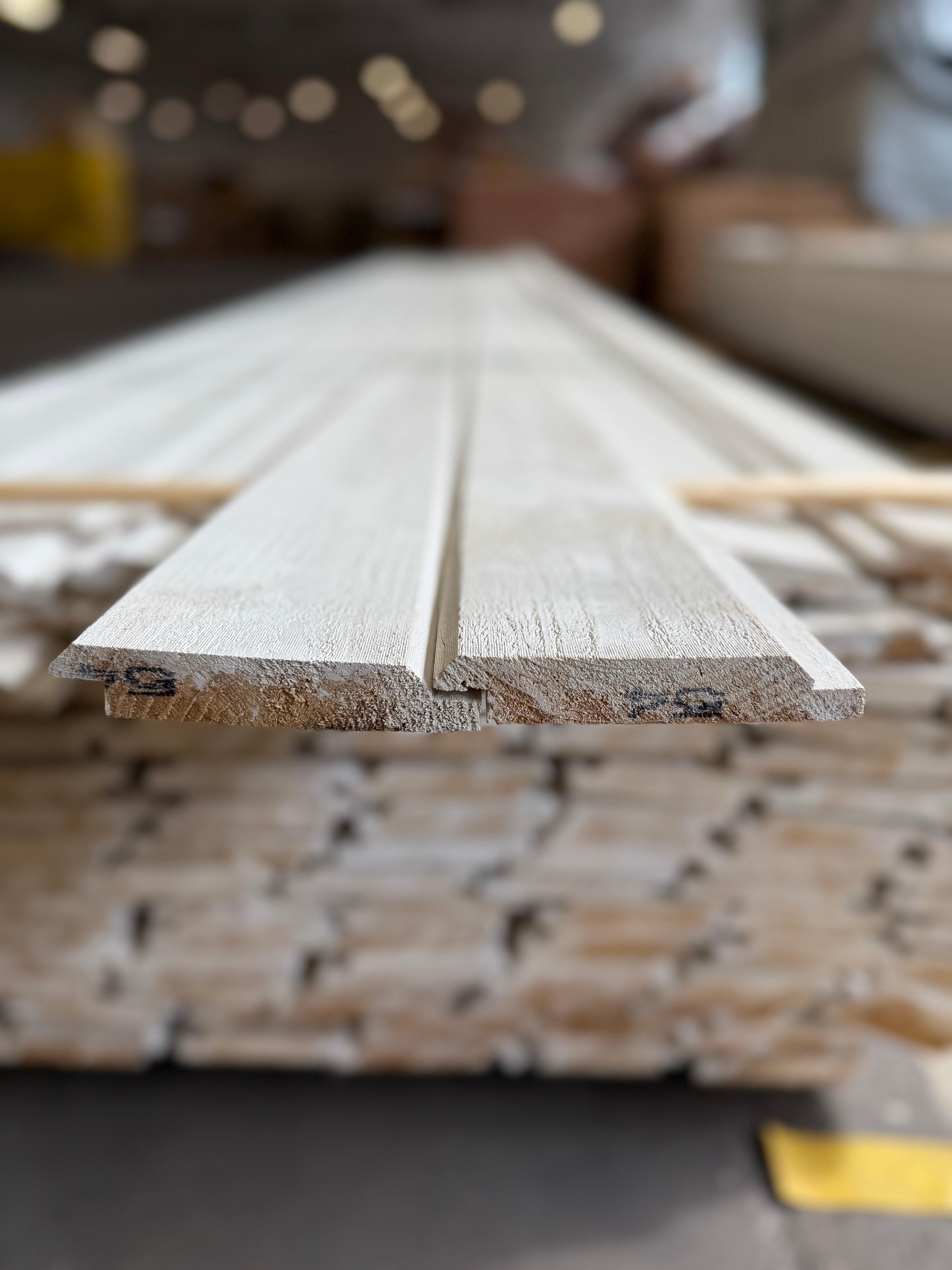 Paket Ytterpanel Dubbelfas 22x120mm – 220 st 5,40 m (Grundmålad vit)