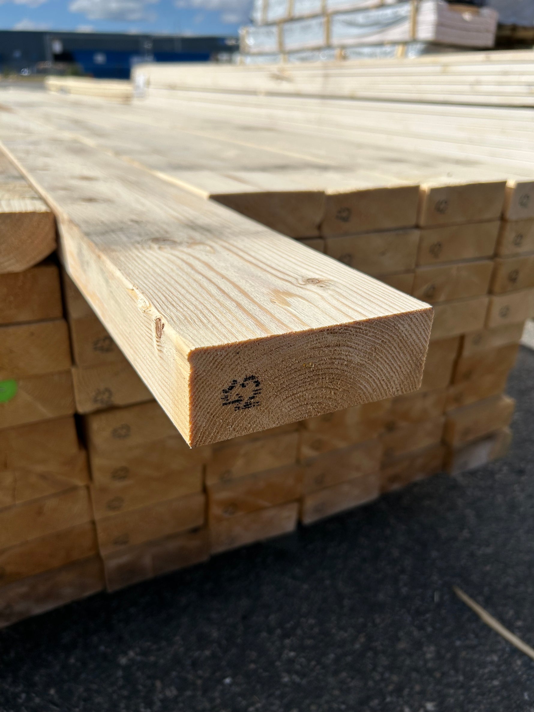 Paket Reglar 45×120 mm 4,20m 81 st C24- Fuktskadat