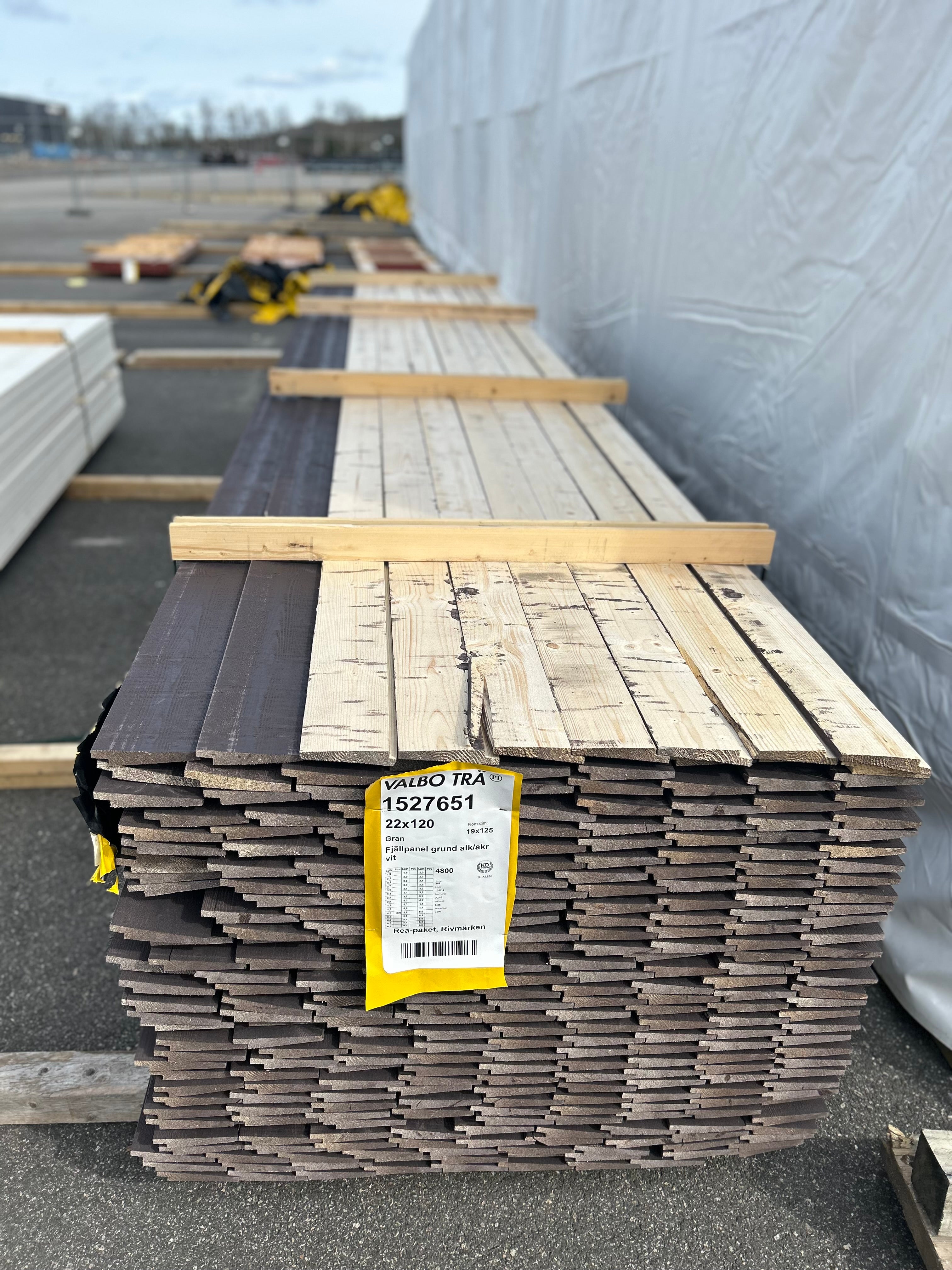 Paket Fjällpanel 22x120 mm – 288 st (4,80 m) REVOR