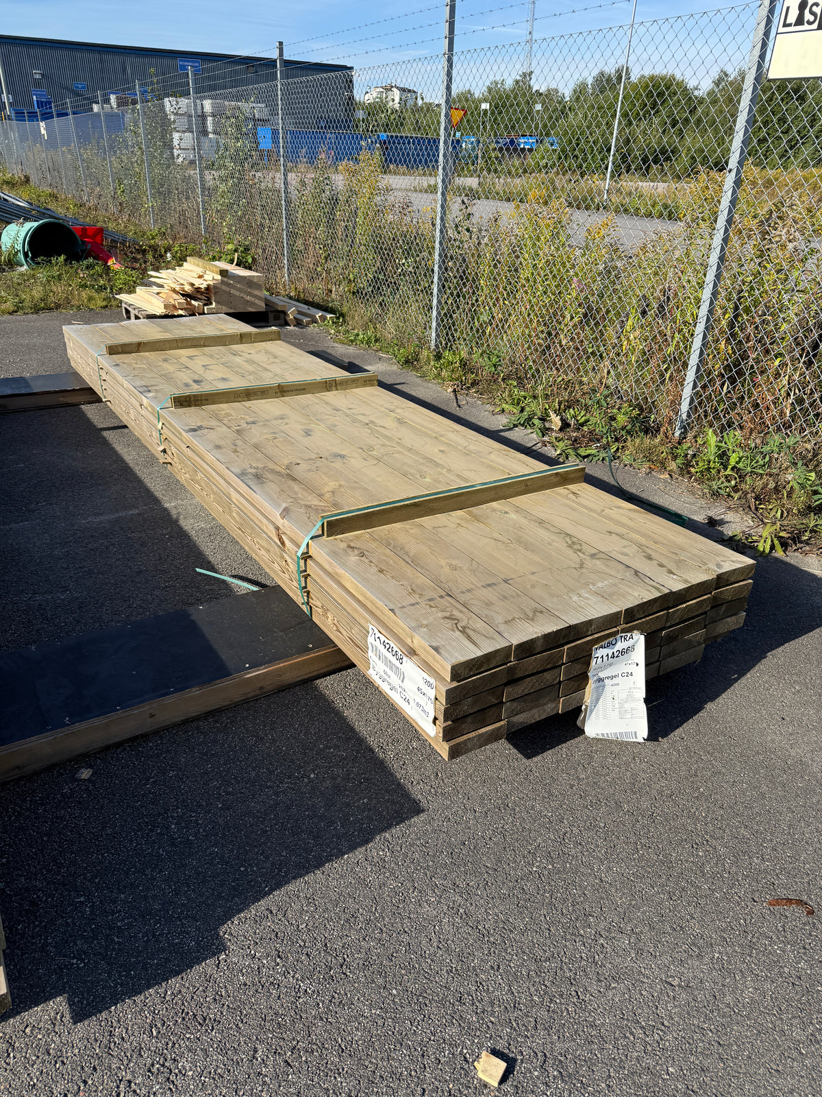 Paket Tryckimpregnerade Reglar 45x170mm 4,20m NTR-A, C24 30st