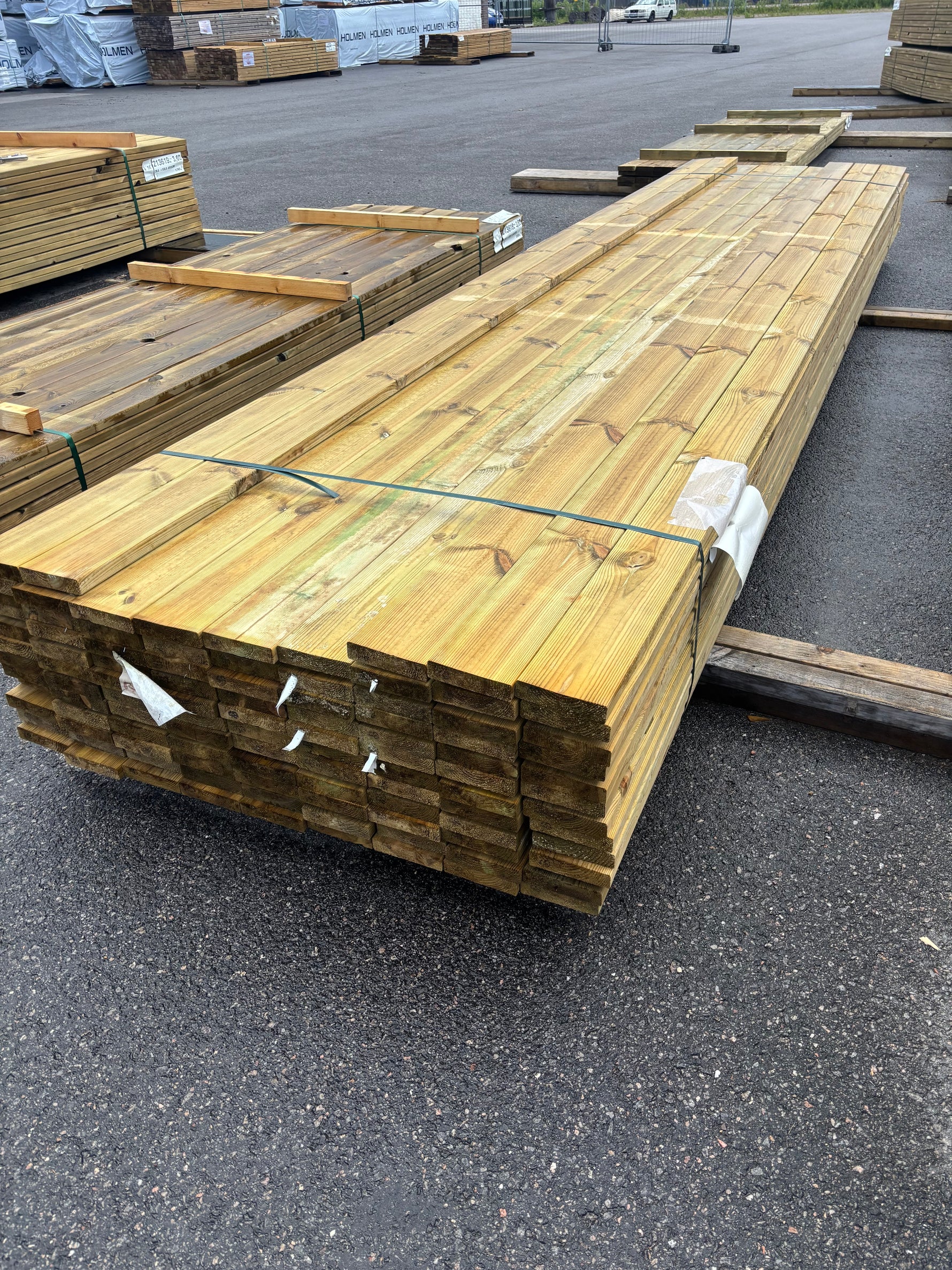 Paket Tryckimpregnerad Trall 28x120mm Furu, 104st 4,8m