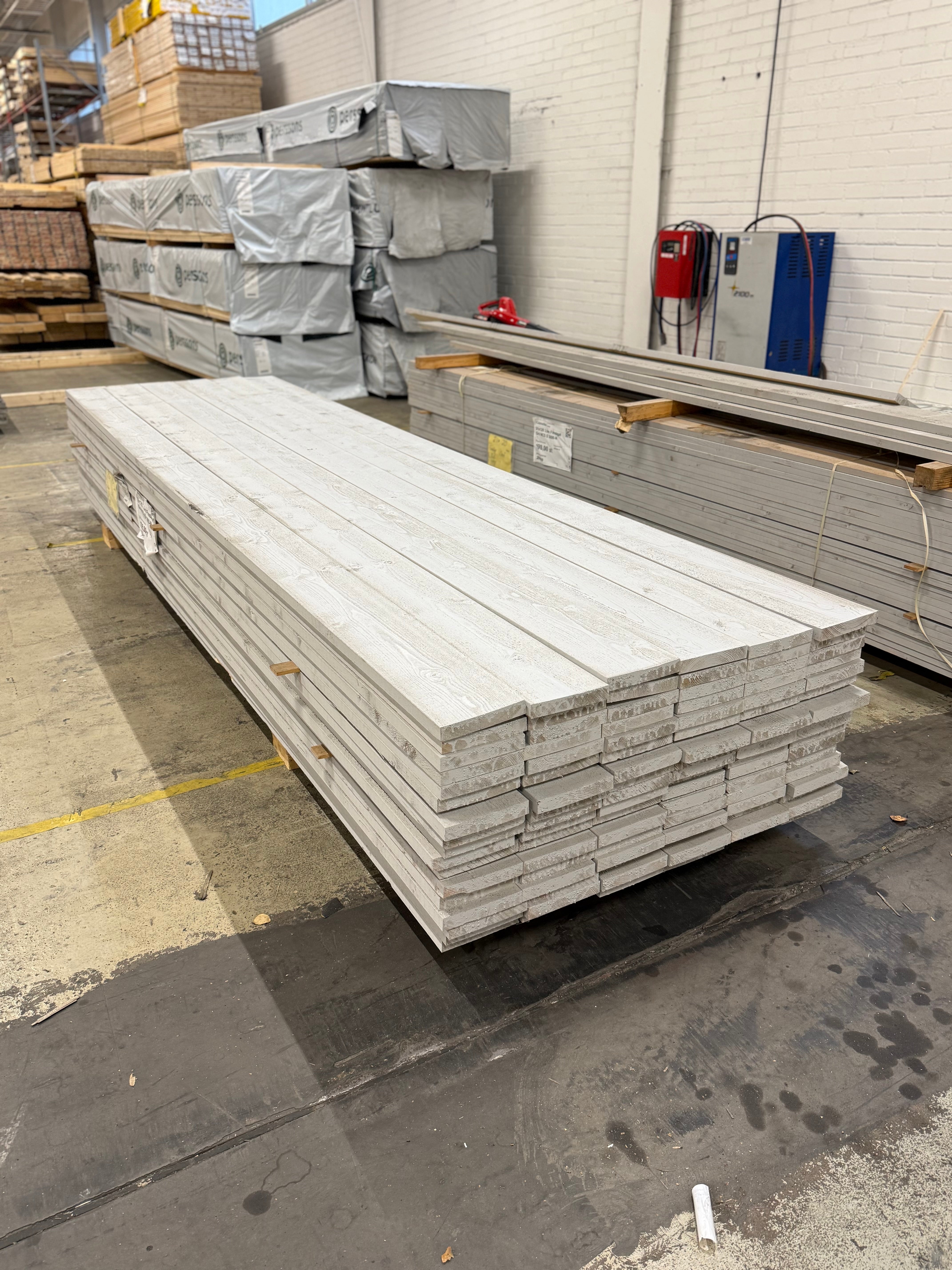 Paket Finsågad Panel 28x170 mm – 108 st (3,90 m, Målad NCS S 3000-N)
