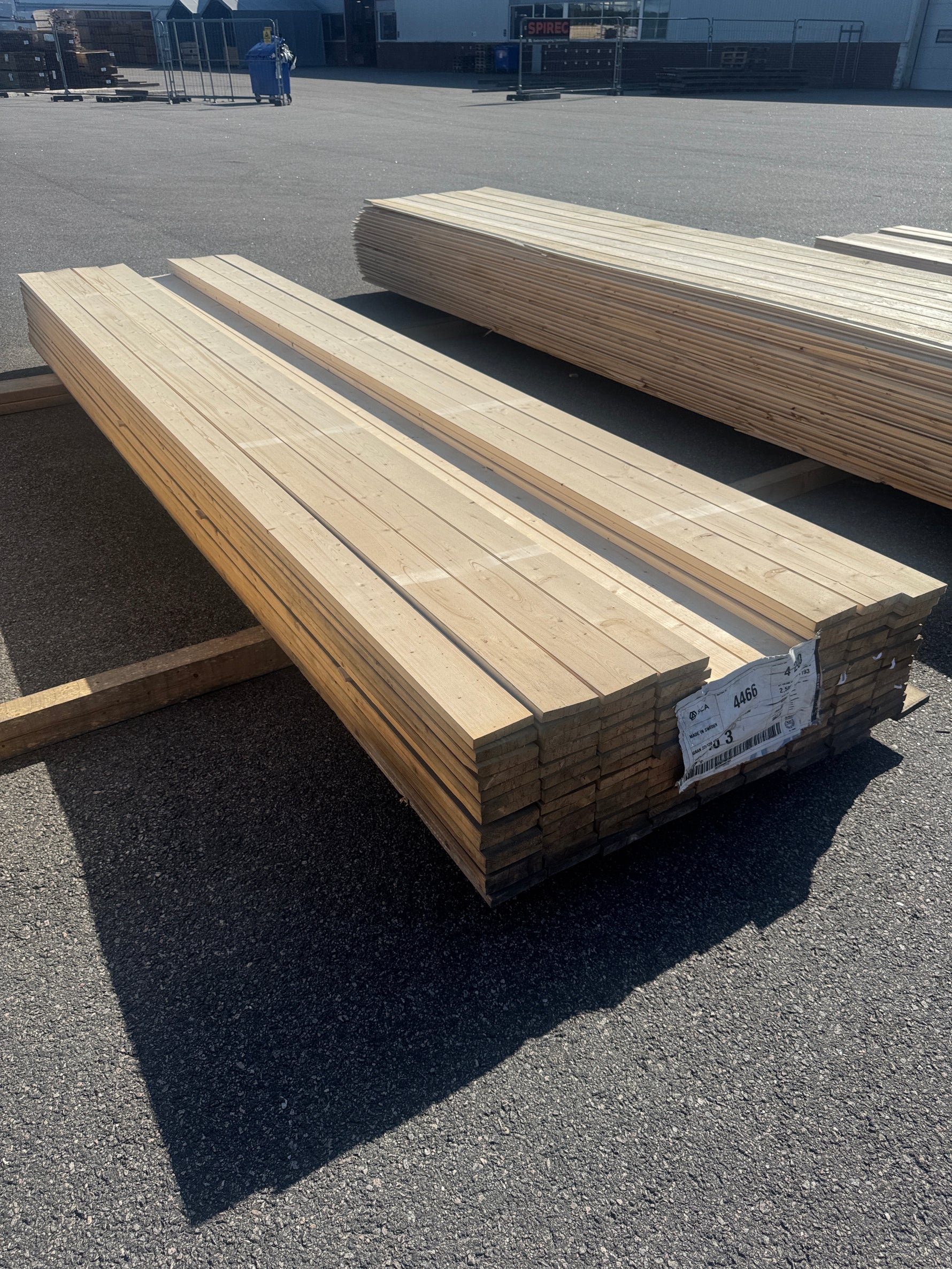 Paket Finsågade Brädor 22x120mm 4,20m 114st B-sortering
