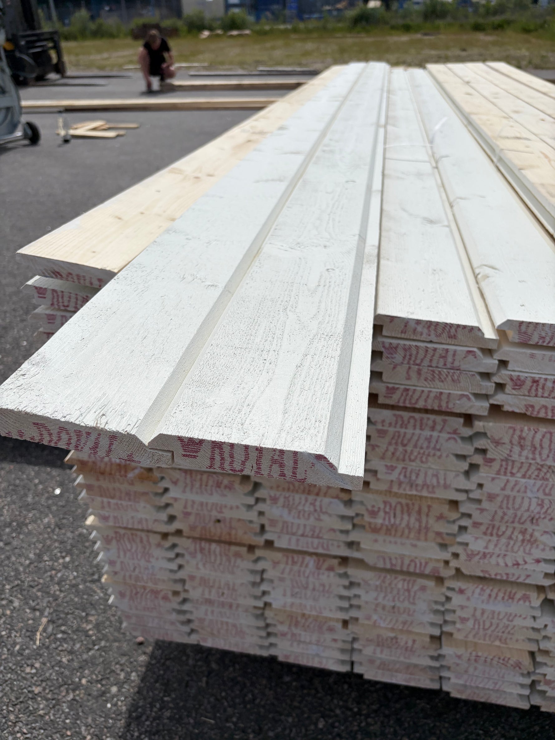 Paket Ytterpanel Dubbelfas Halvspont 22x120mm, 225st 3.60m Mellanstruken&nbsp;