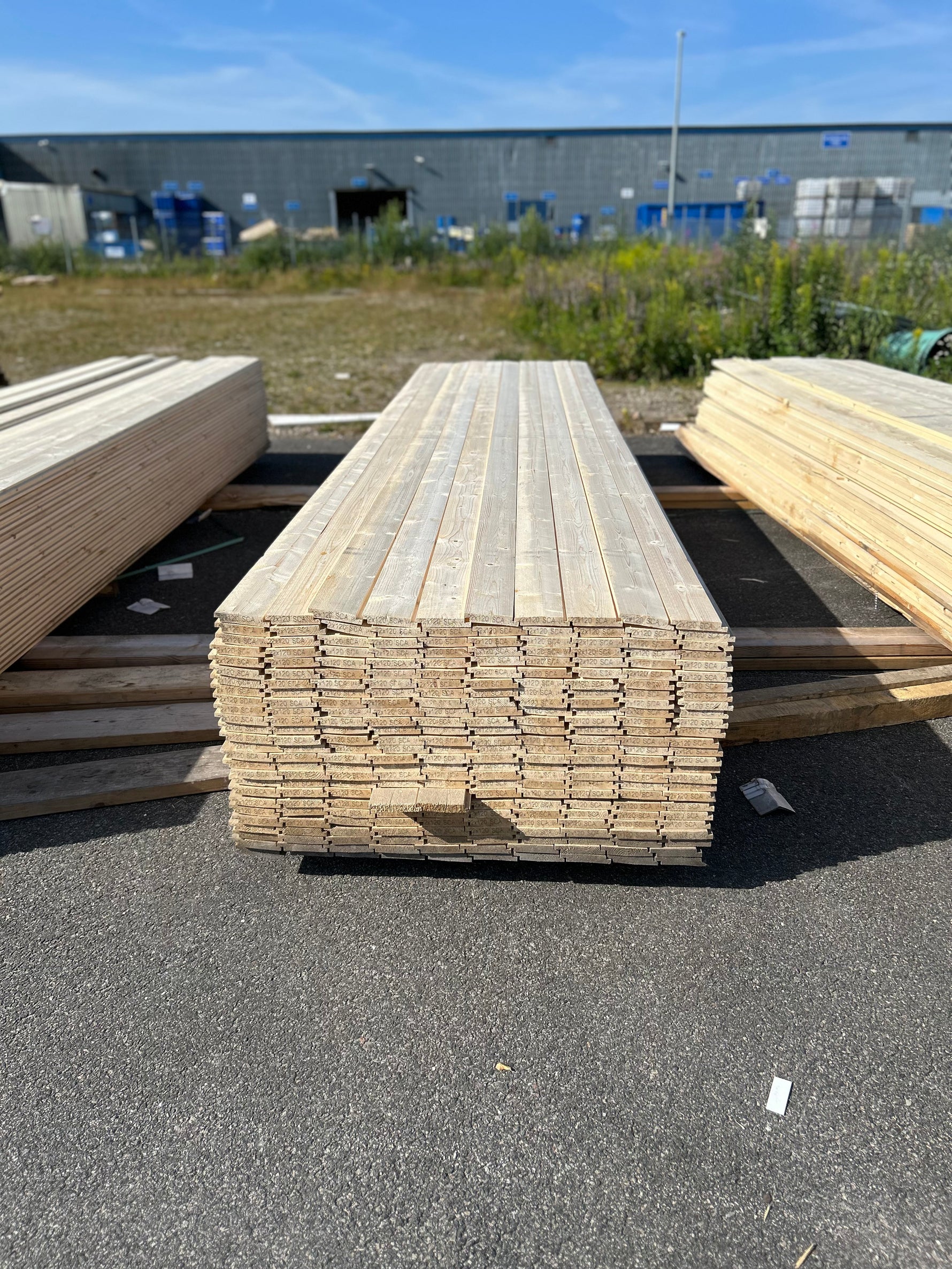 Paket Ytterpanel 22×120 mm 4,80 m – 260 st Obehandlad B-sortering