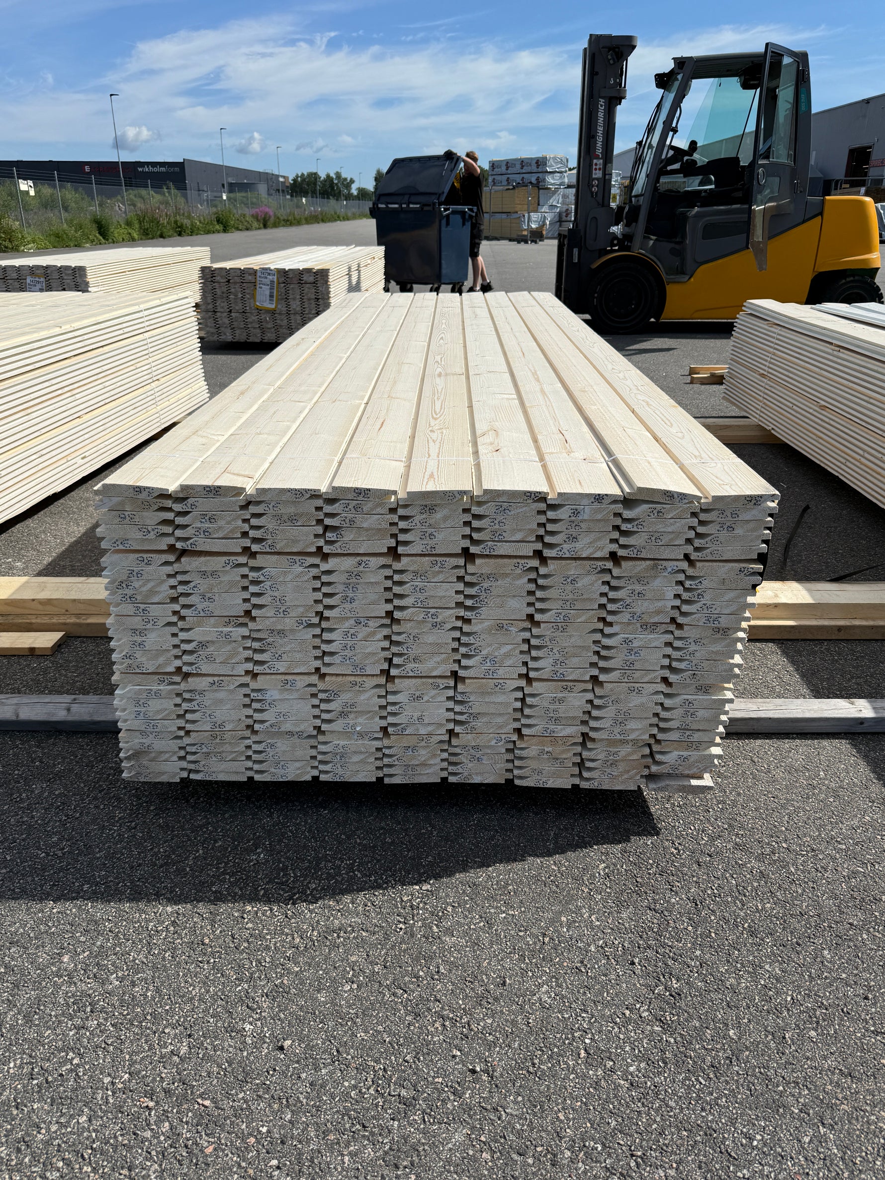 Paket Ytterpanel Enkelfas Halvspont 22x120mm, 225st 3.60m Grundmålad Vit&nbsp;