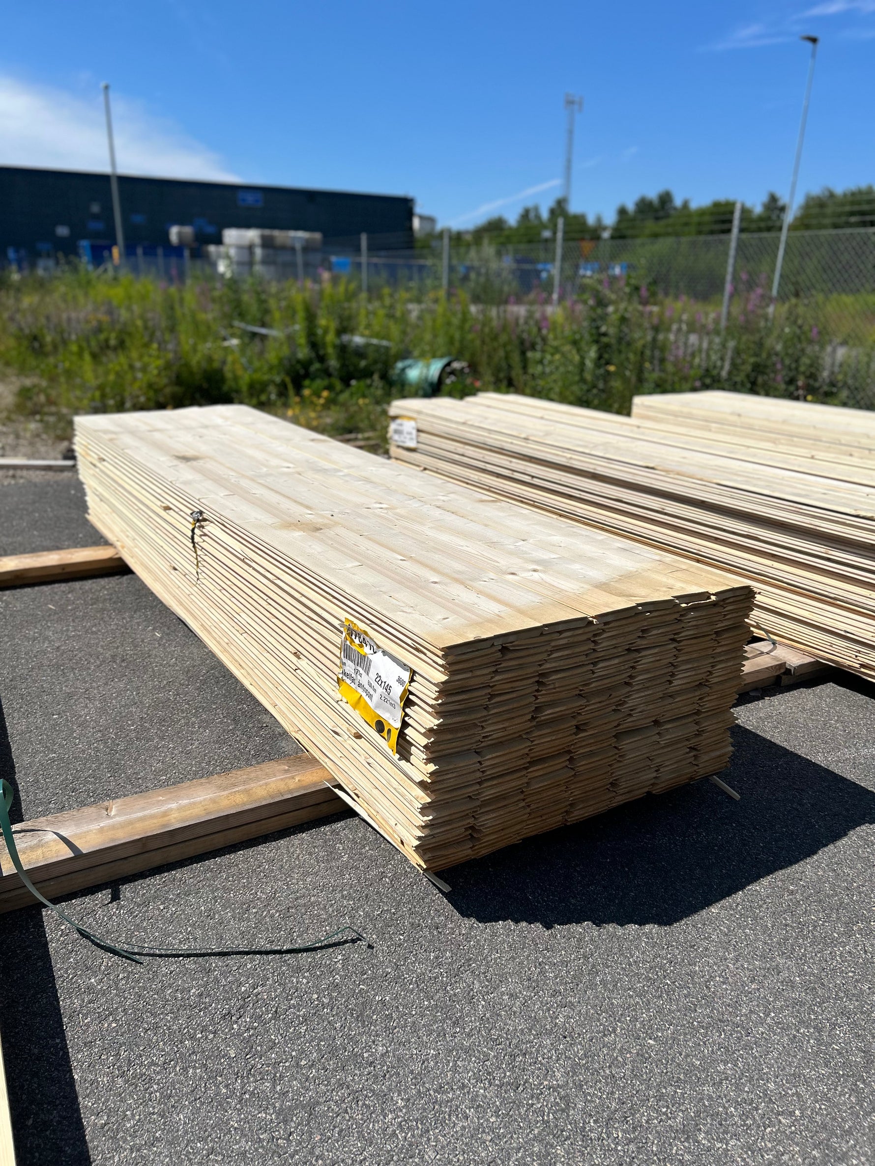 Paket Enkelfas Ändspont 22x145mm 175st 3.60m Obehandlade