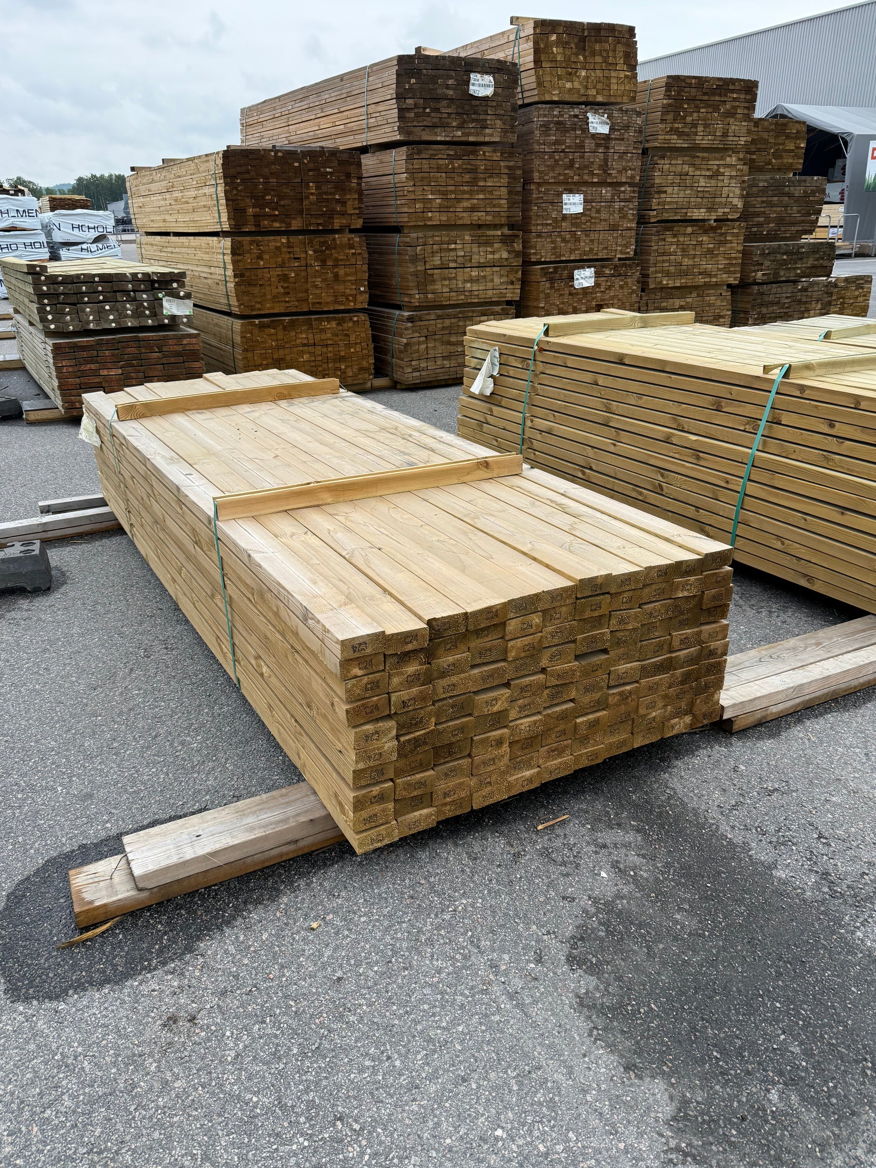 Paket Tryckimpregnerade Reglar 45x95mm, 110st 3,0m (C24)