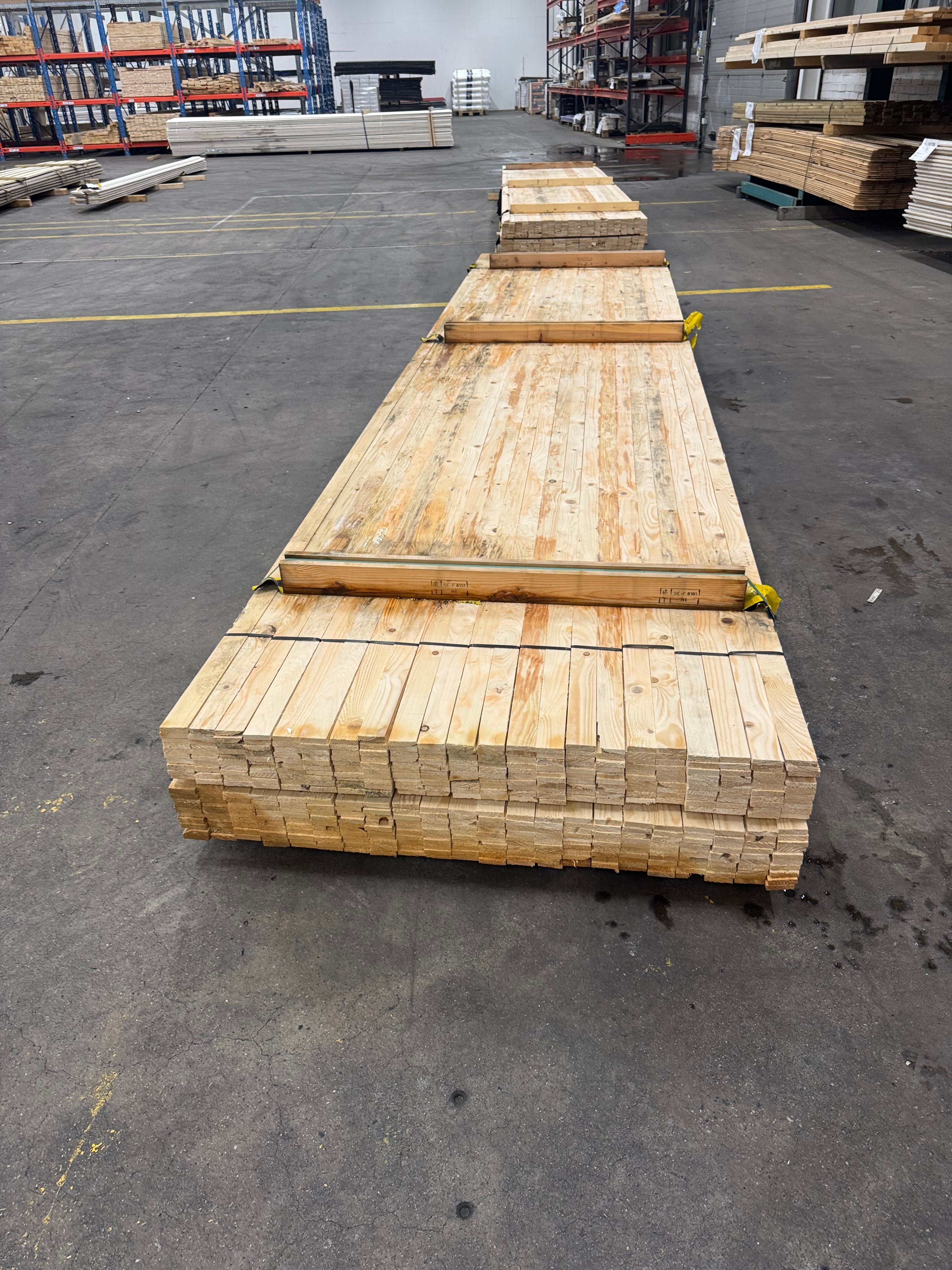 Paket Läkt 12x48mm – 440 st (4,50 m, Obehandlad Gran, Vattenskadad