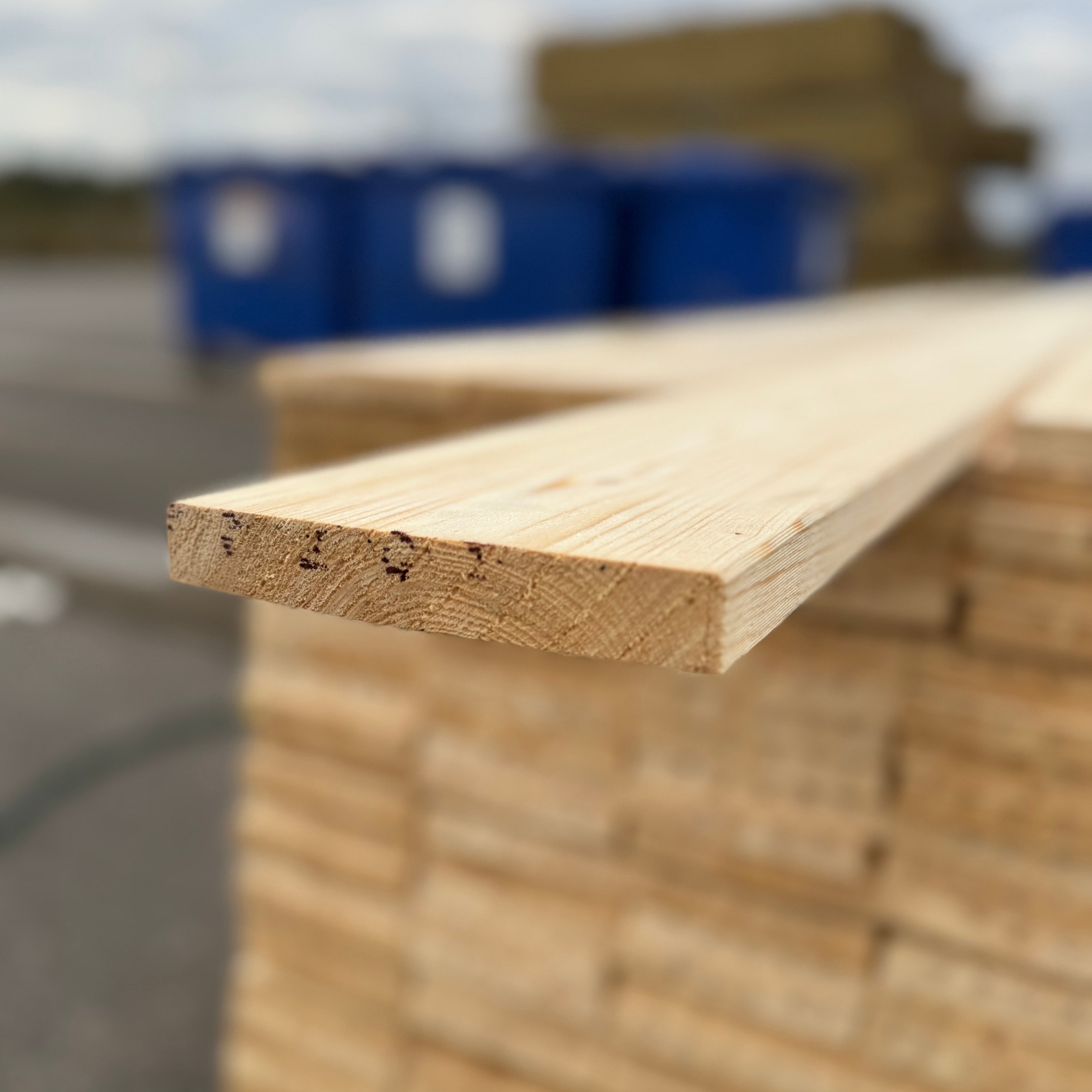 Paket Finsågade Brädor 22x145mm 4.80m- 182st (Fuktskadat)