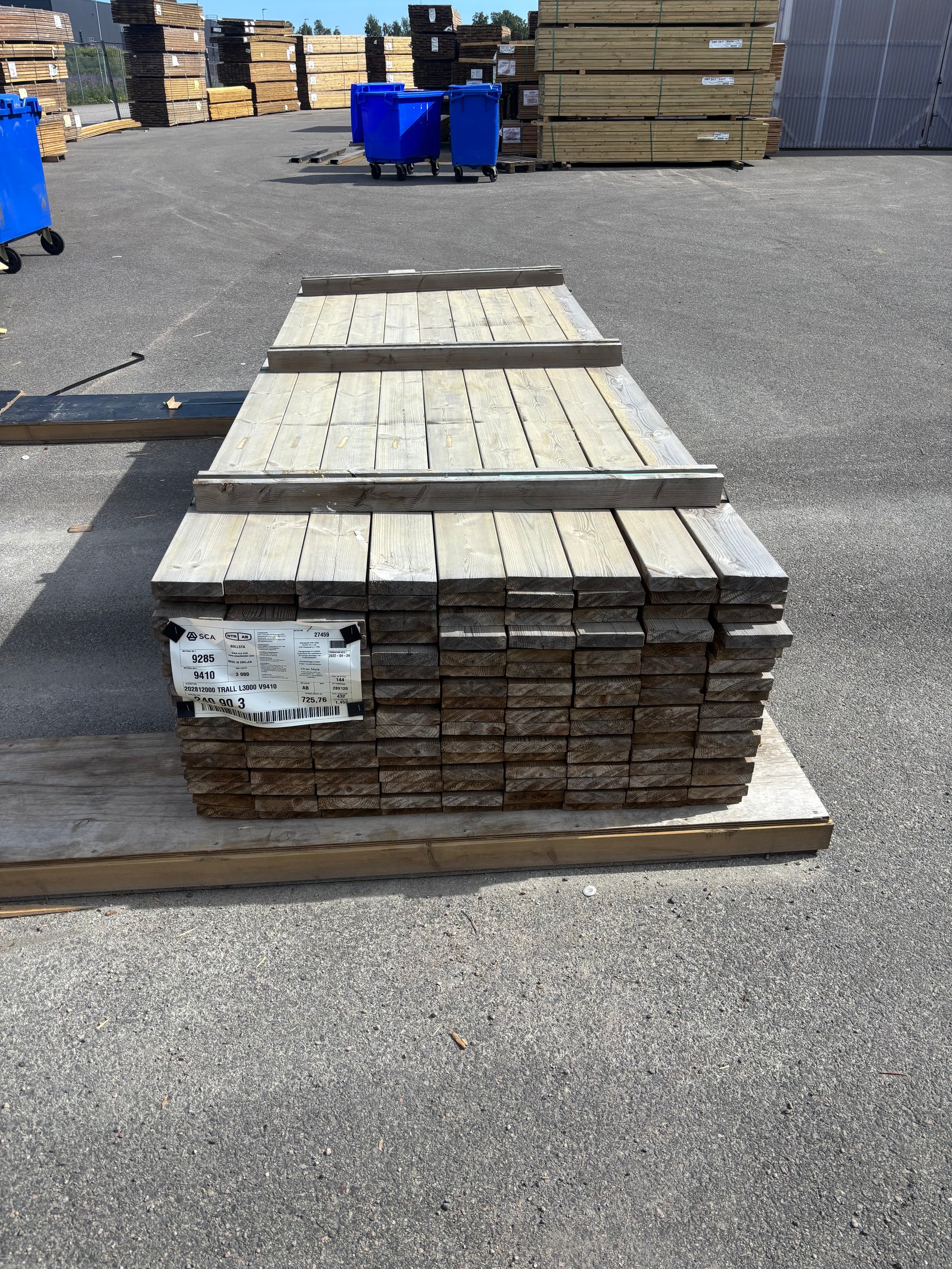 Paket Trall 28x120mm 3,00m 144st Impregnerad