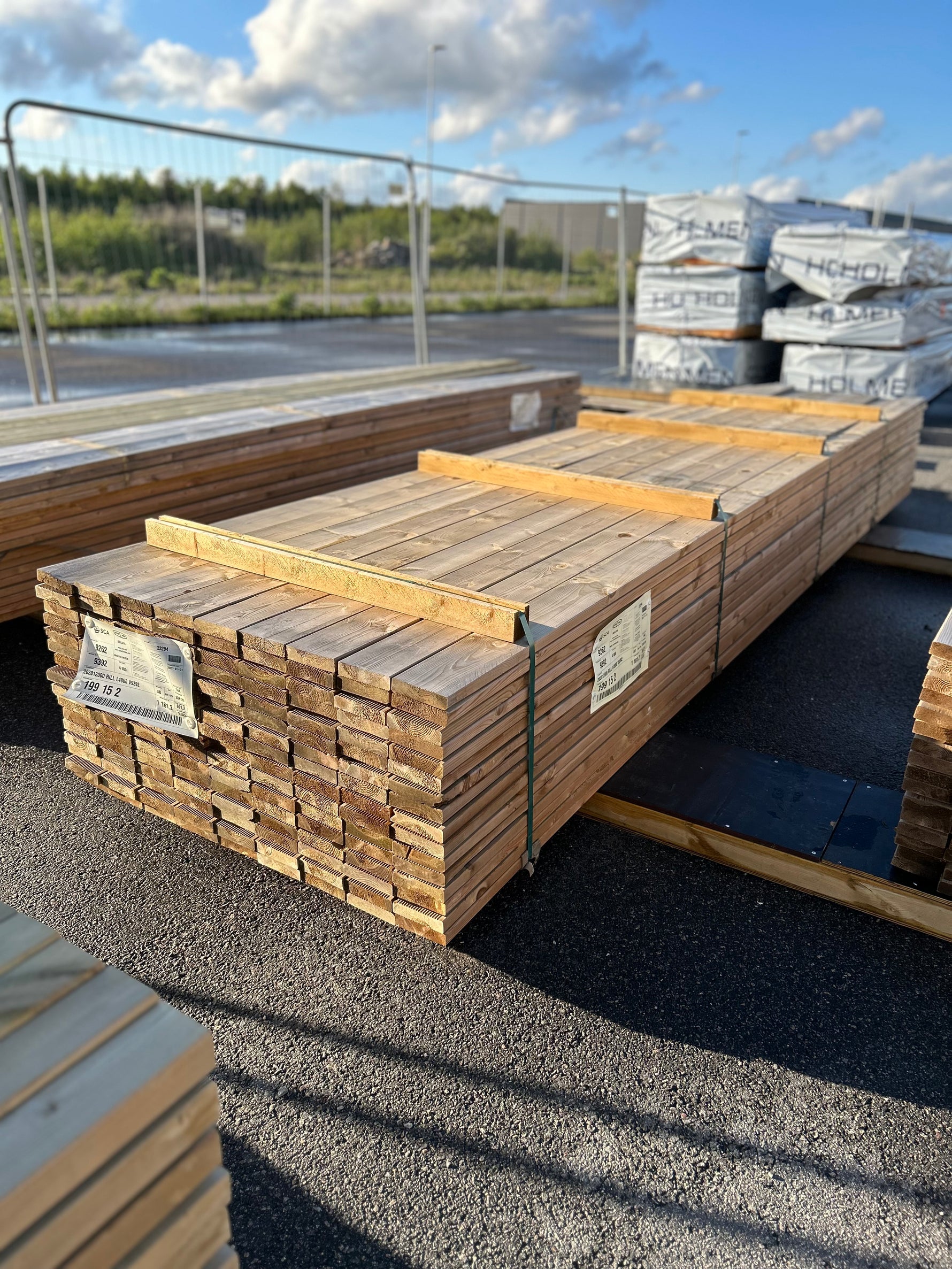 Paket Tryckimpregnerad Rillad Trall 28x120mm, 144st 4.80m