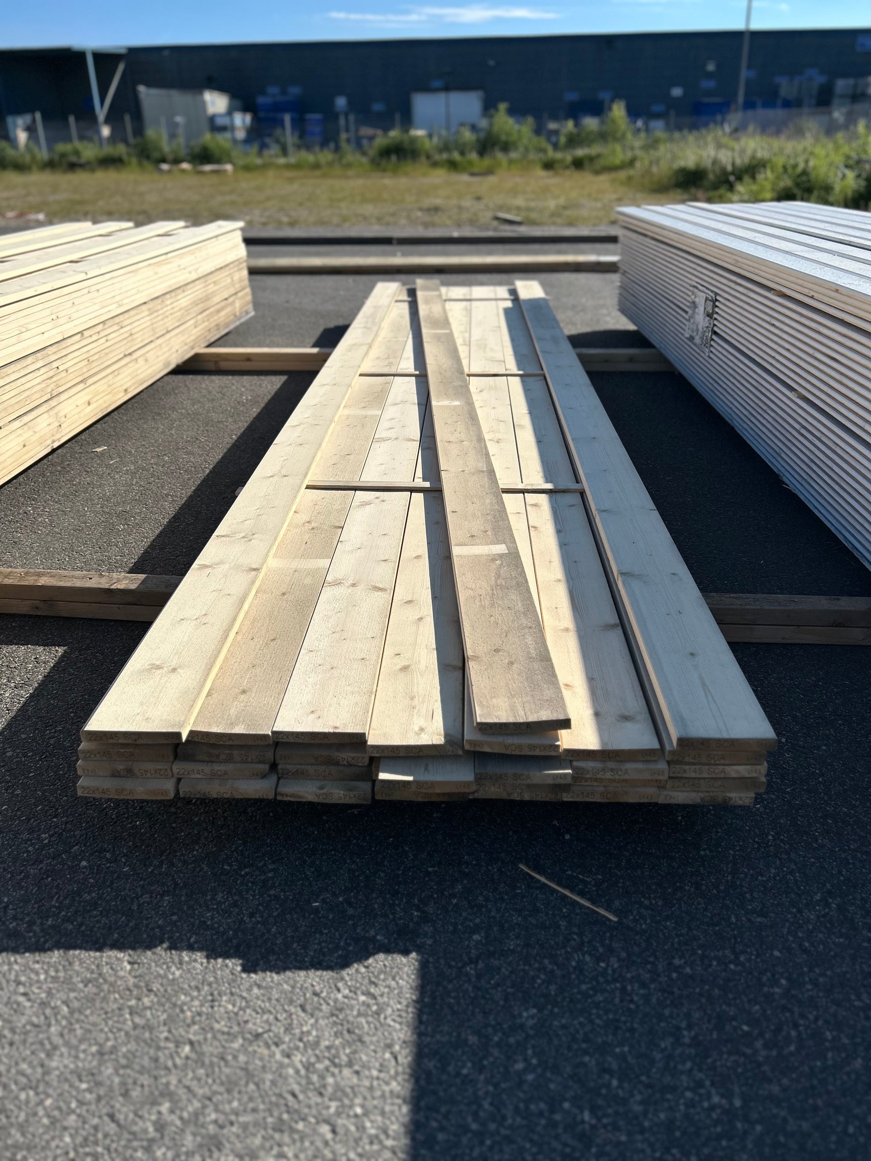 Paket Finsågade Brädor 22x145mm, 31st 4.80m Obehandlad