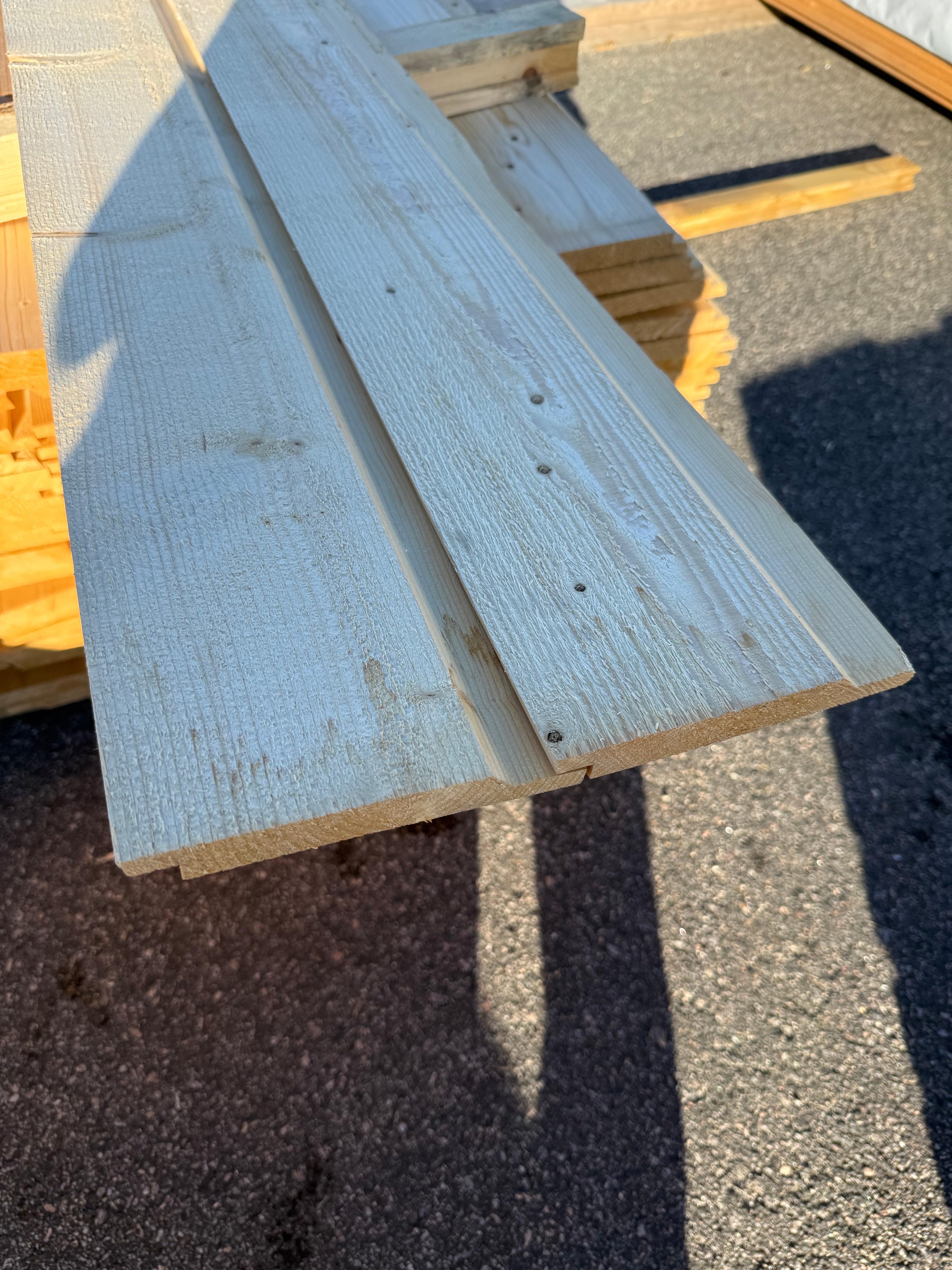 Paket Ytterpanel 22x165mm – 126 st 5,40 m (gran, obehandlad)