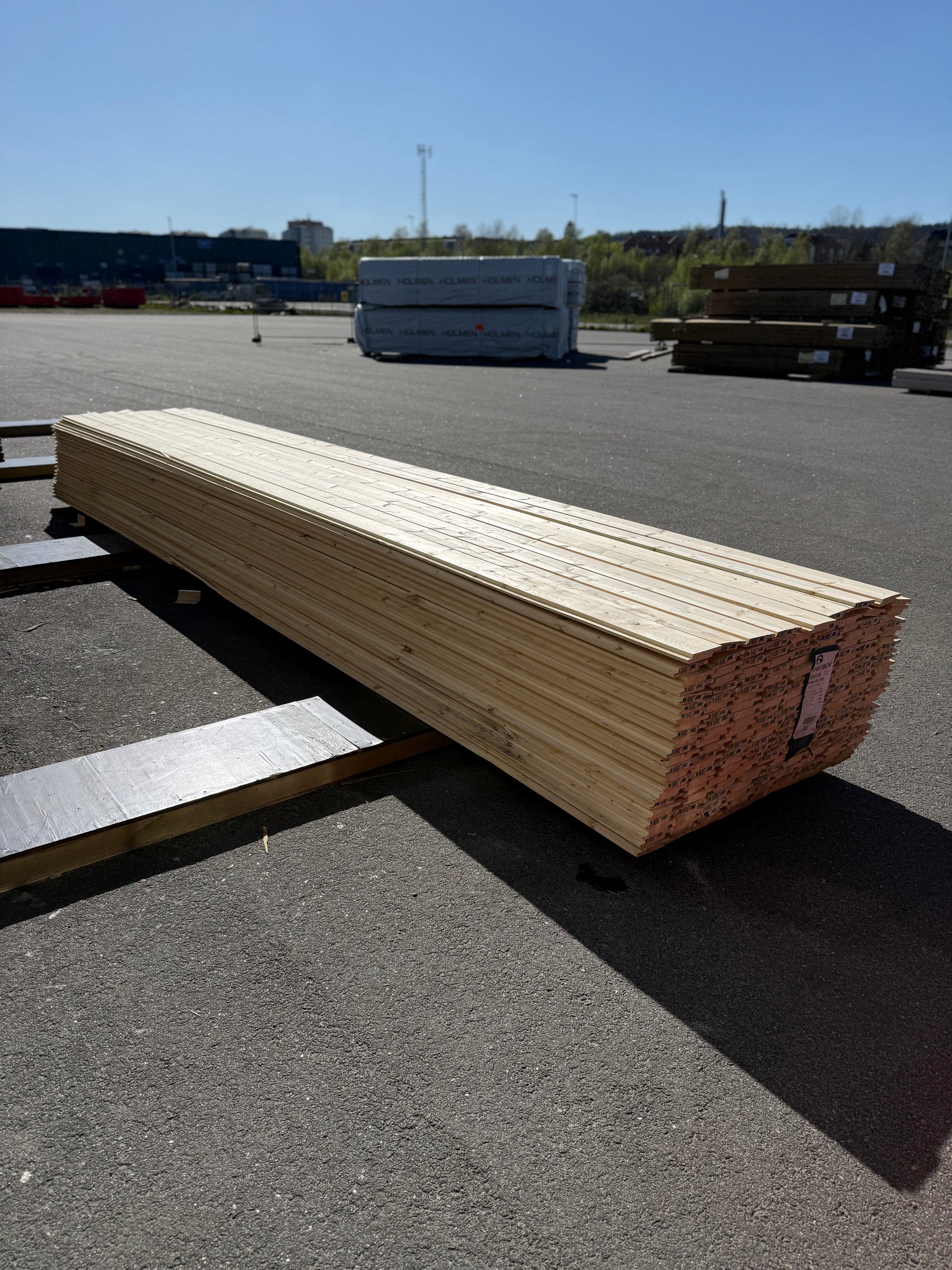 Paket Ytterpanel 22x120mm 197st 5.10m Obehandlad
