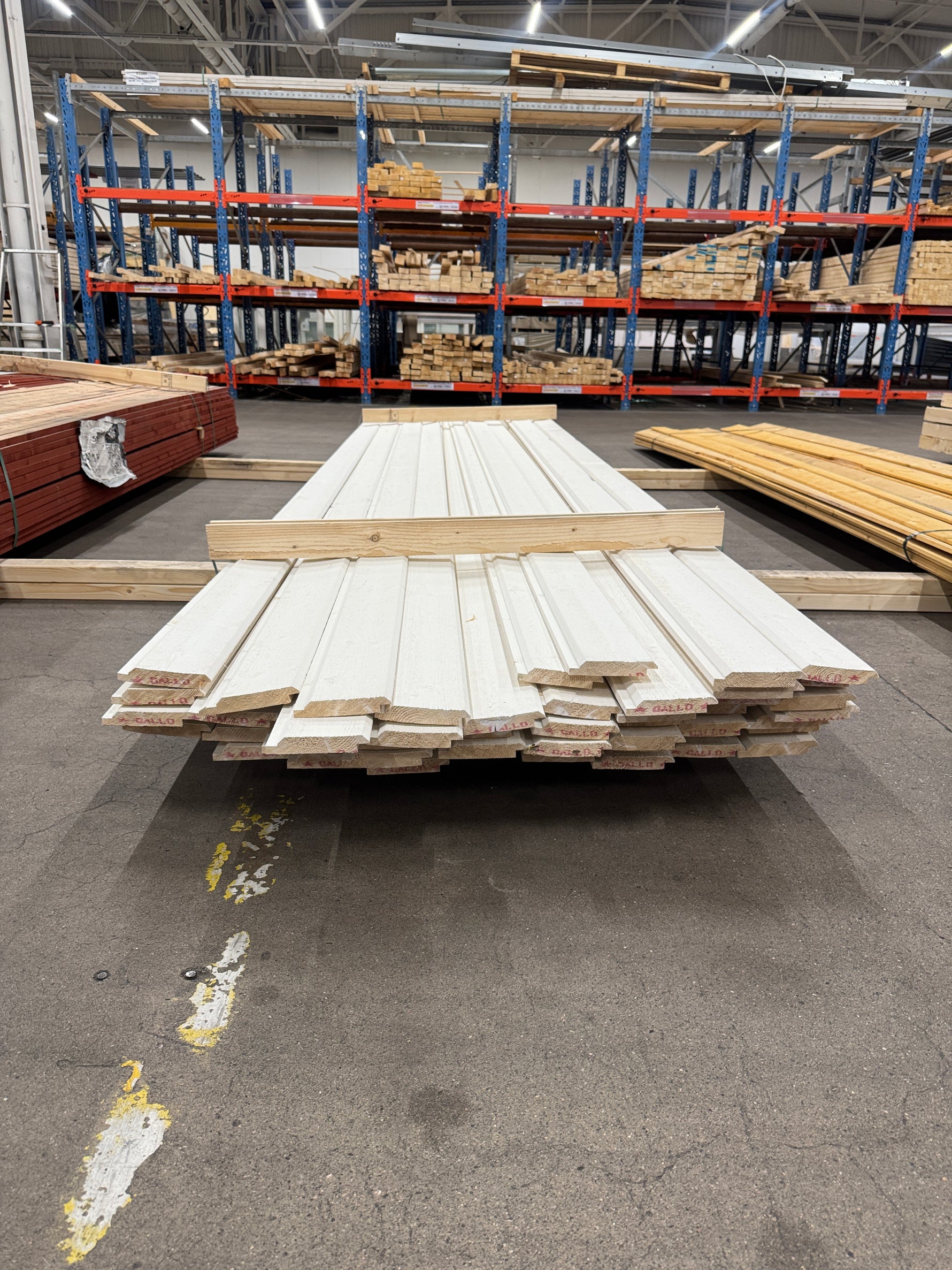 Paket Ytterpanel Dubbelfas Fals 22x120mm 4,50m – 53 st Vit