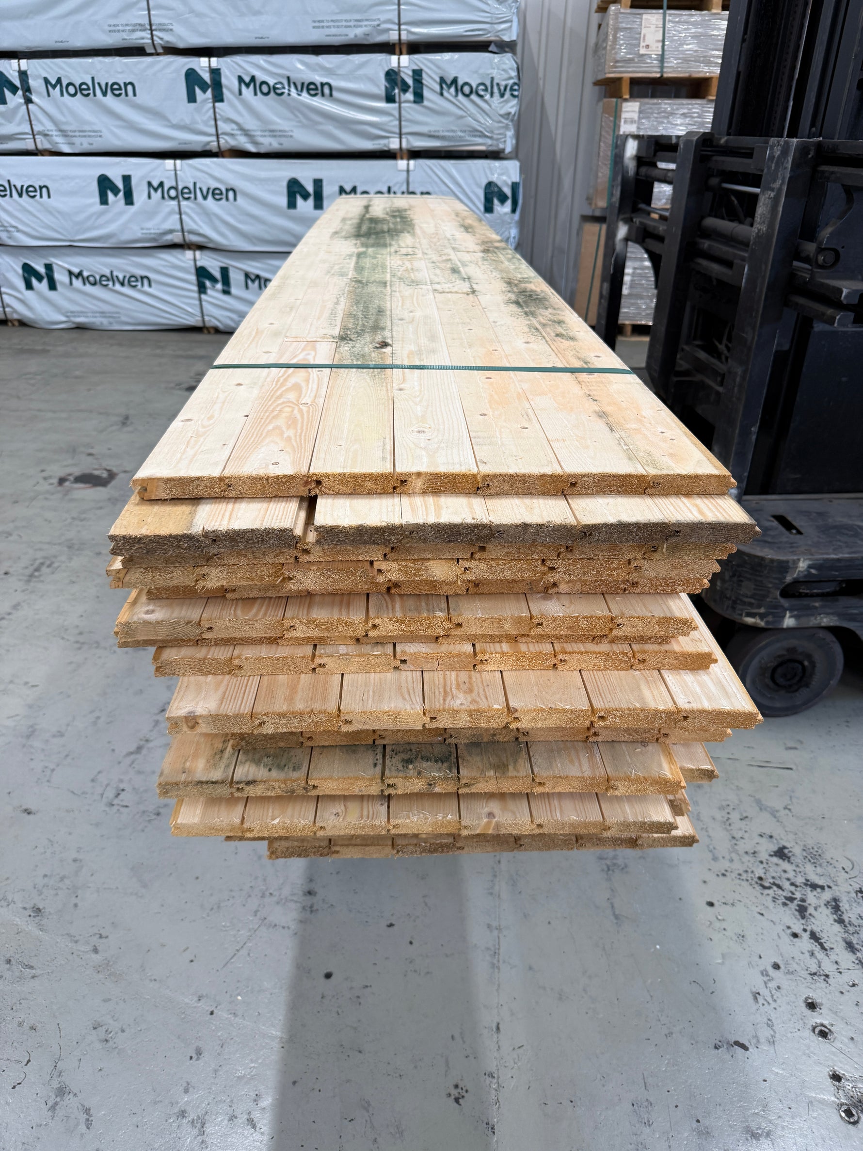 Parti Råspontluckor 20x540x3600mm 25st (Mögelskadat)