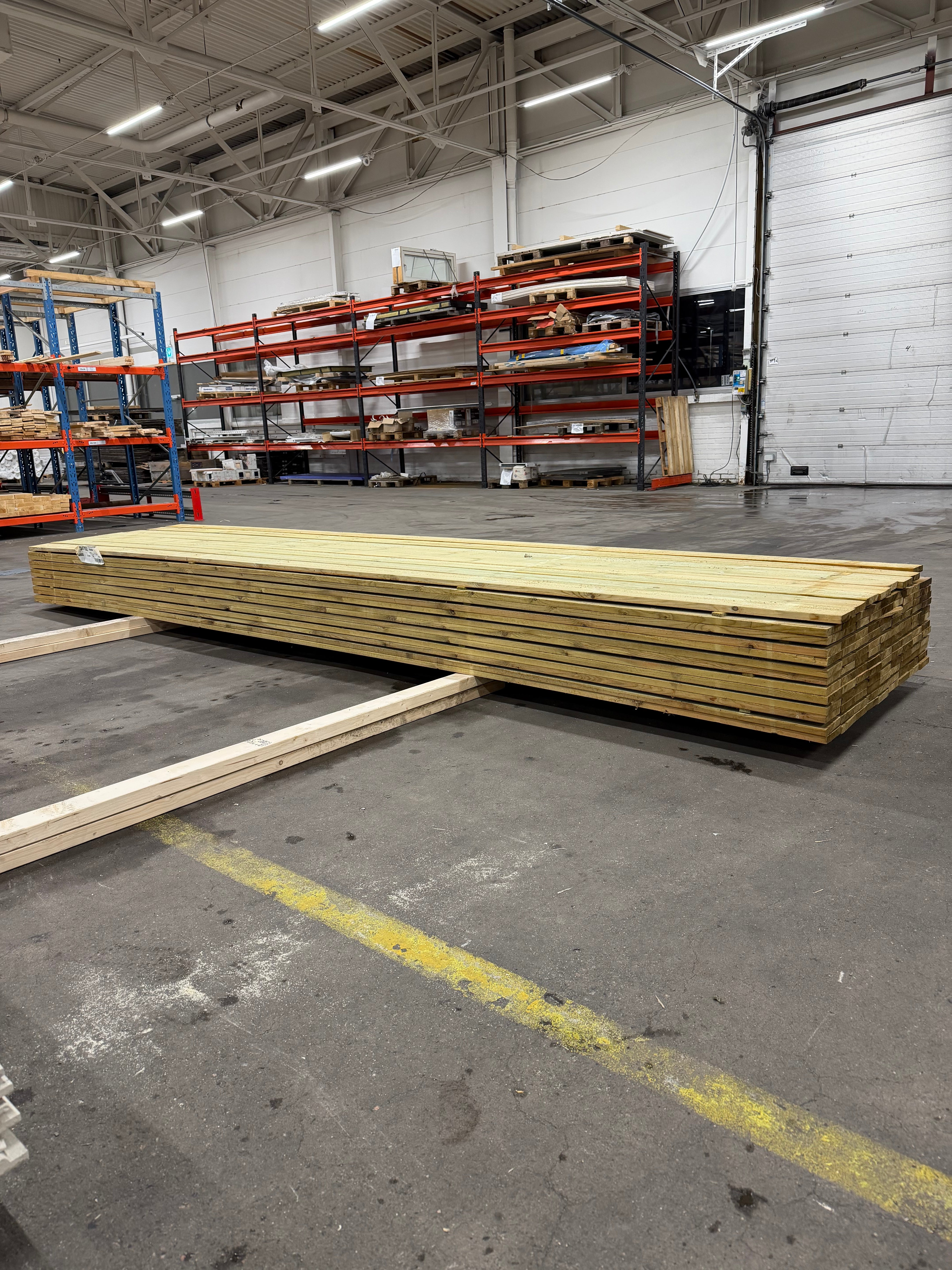 Paket Finsågad Panel 22x120 mm – 116 st 4,8 m, furu Tryckimpregnerad