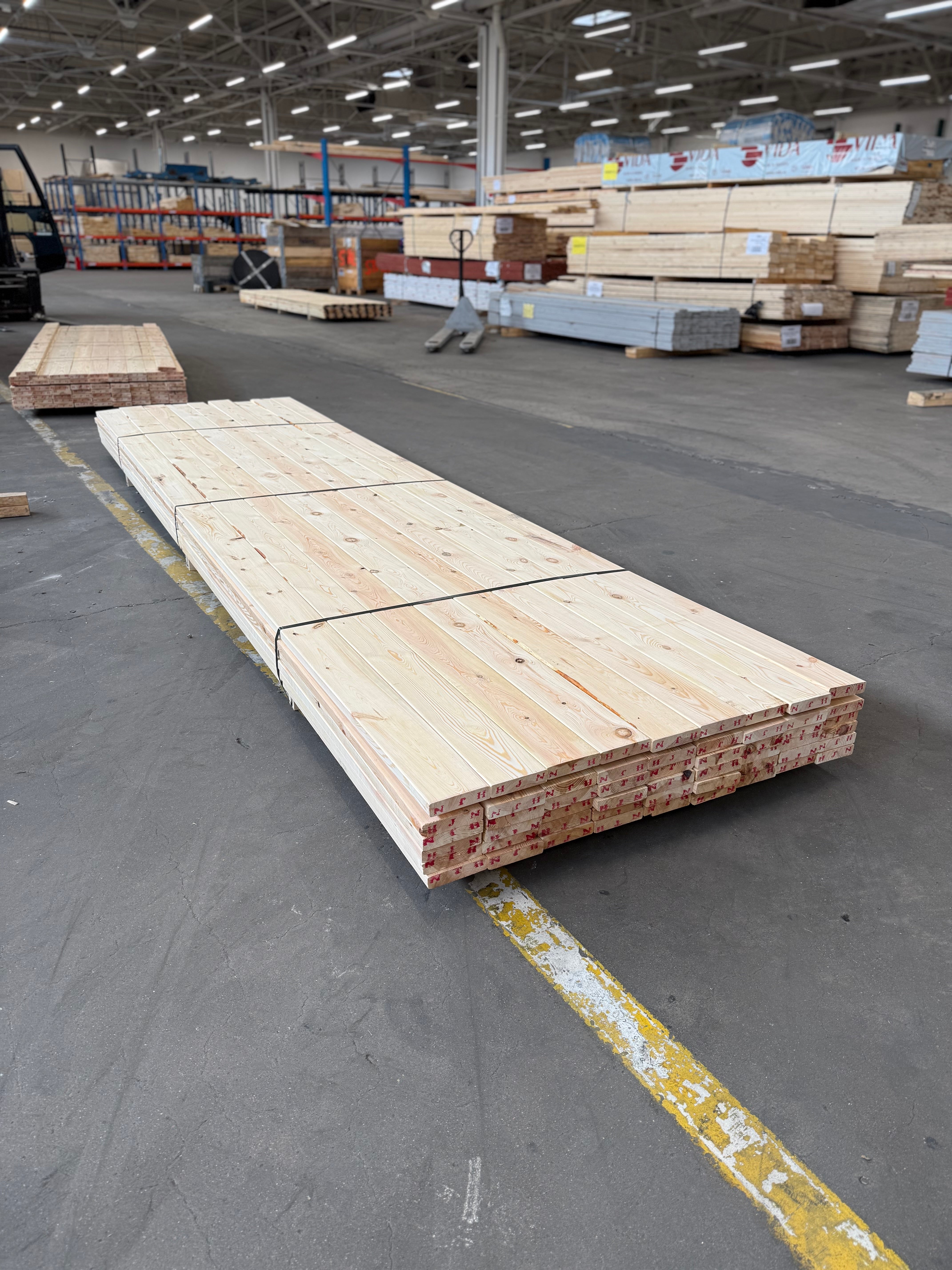 Paket Hyvlade Brädor 28x120mm 4.20m- 54st (Furu) B- sortering