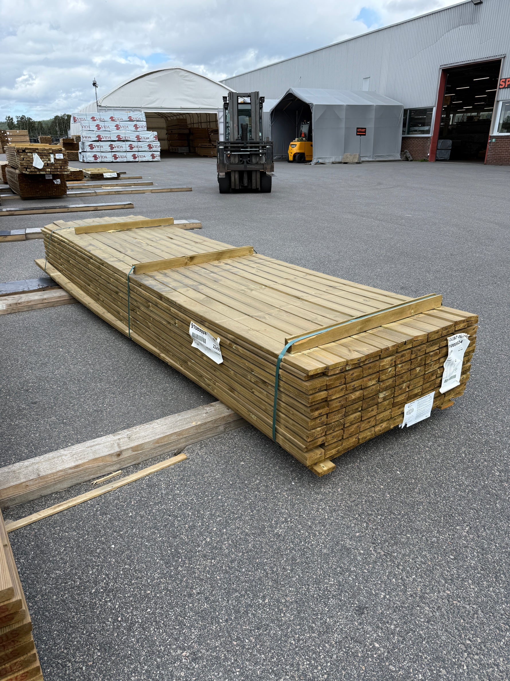 Paket Tryckimpregnerad Trall 22×95 mm, 198st 4,20 m