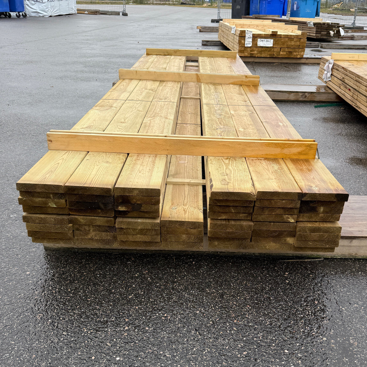 Paket Tryckimpregnerad Rillad Trall 28x145mm – 52st, 4,20m
