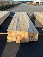 Paket Ohyvlade Reglar 47x150mm (3,30–3,60m) 49st Fuktskadat