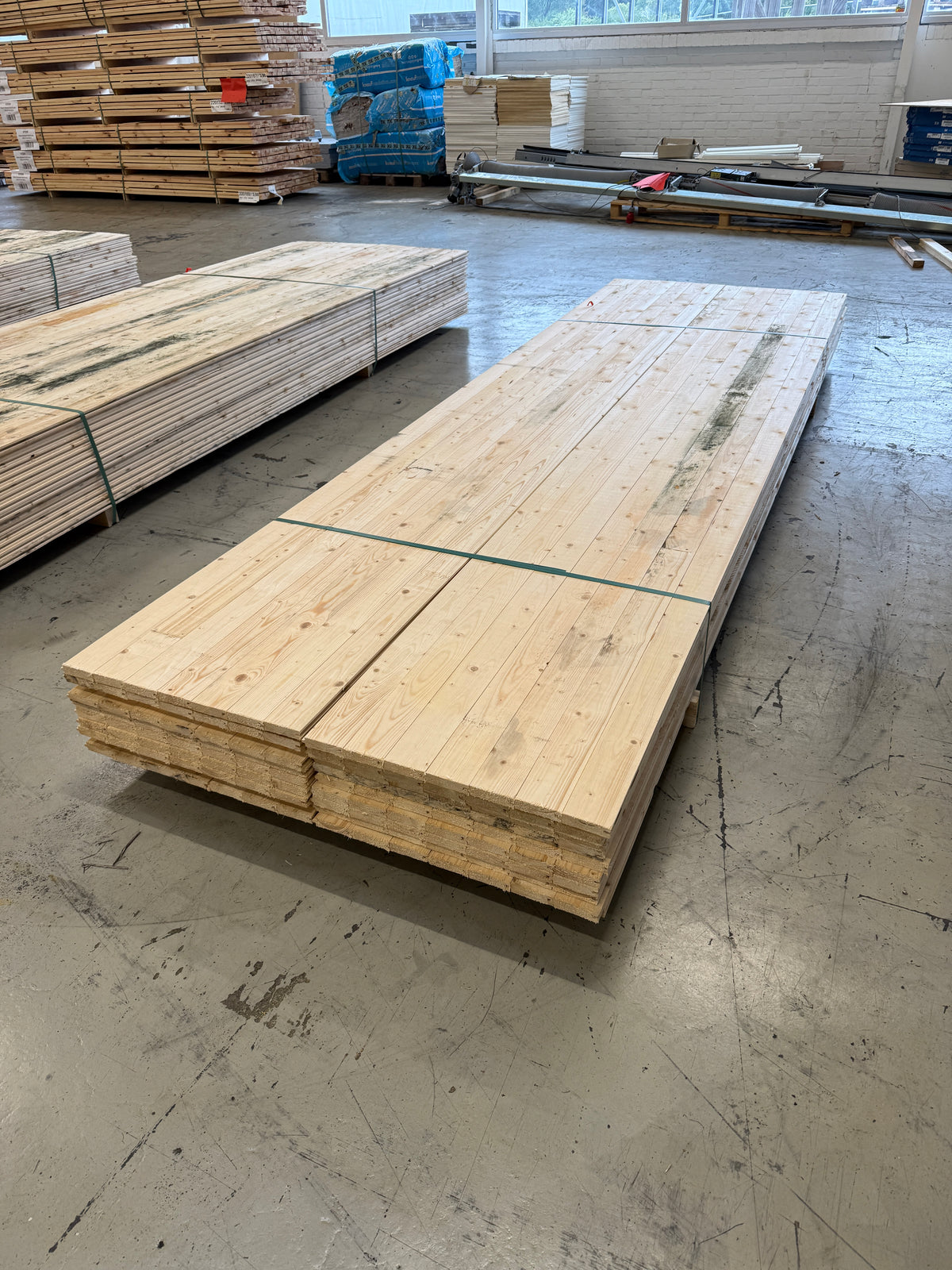 Parti Råspontluckor 20x540x3600mm 22st (Fuktskadat)