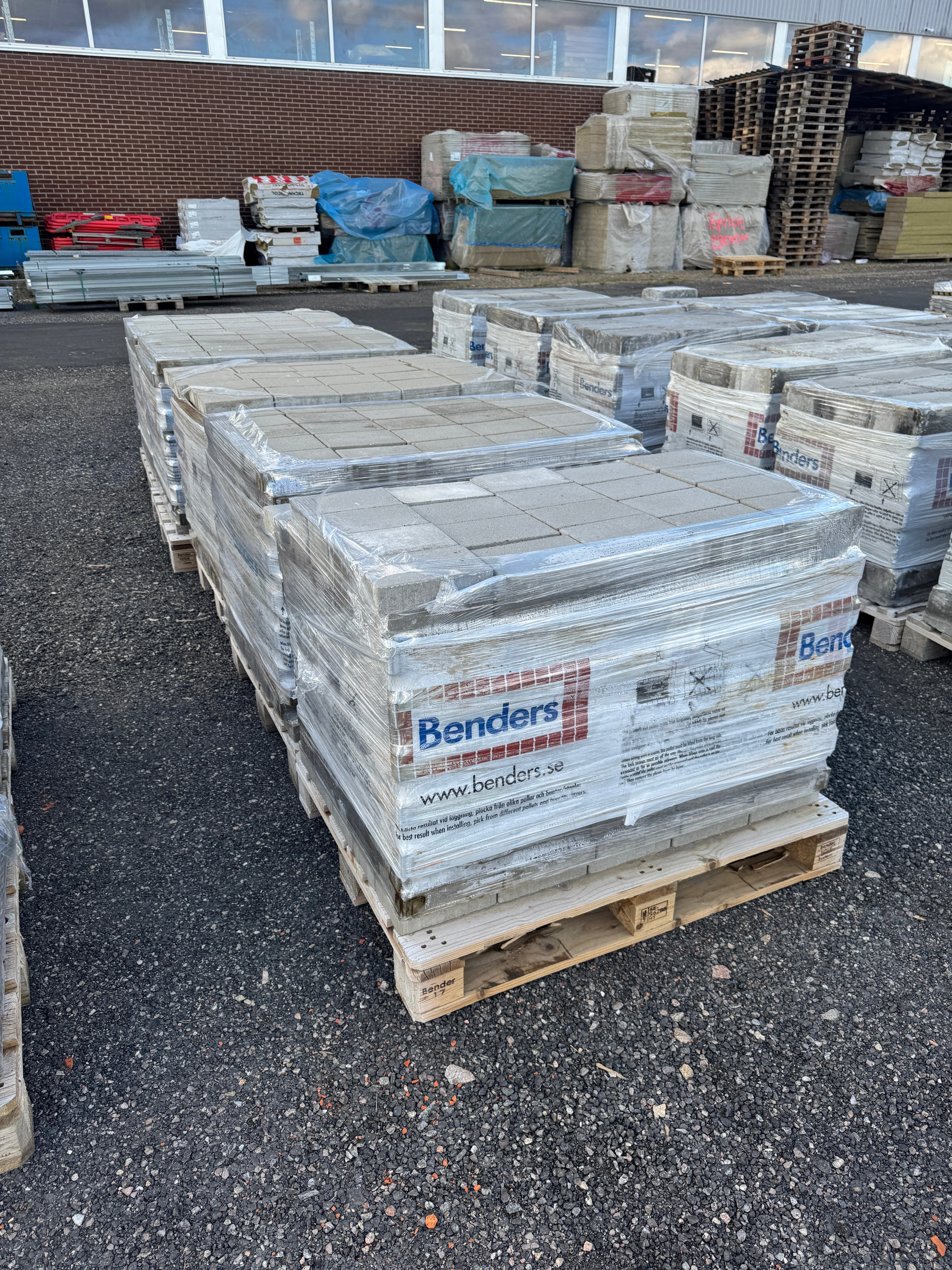 Marksten Metro 210x140x50mm – 5 pall (totalt 1745 st, Grå)