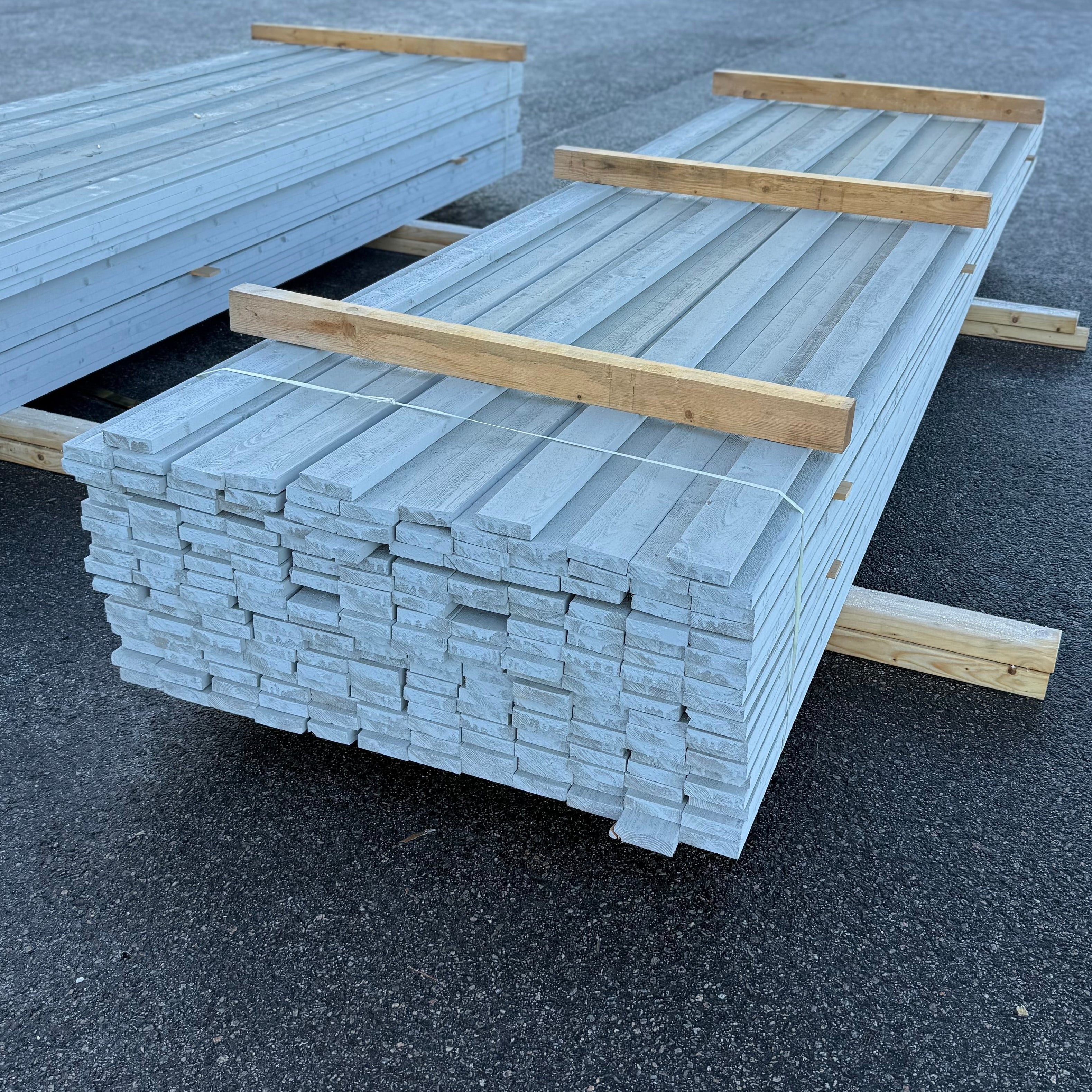 Paket Finsågade Brädor 21x79 mm – 208 st (3,60 m, Målad NCS S 3000-N)