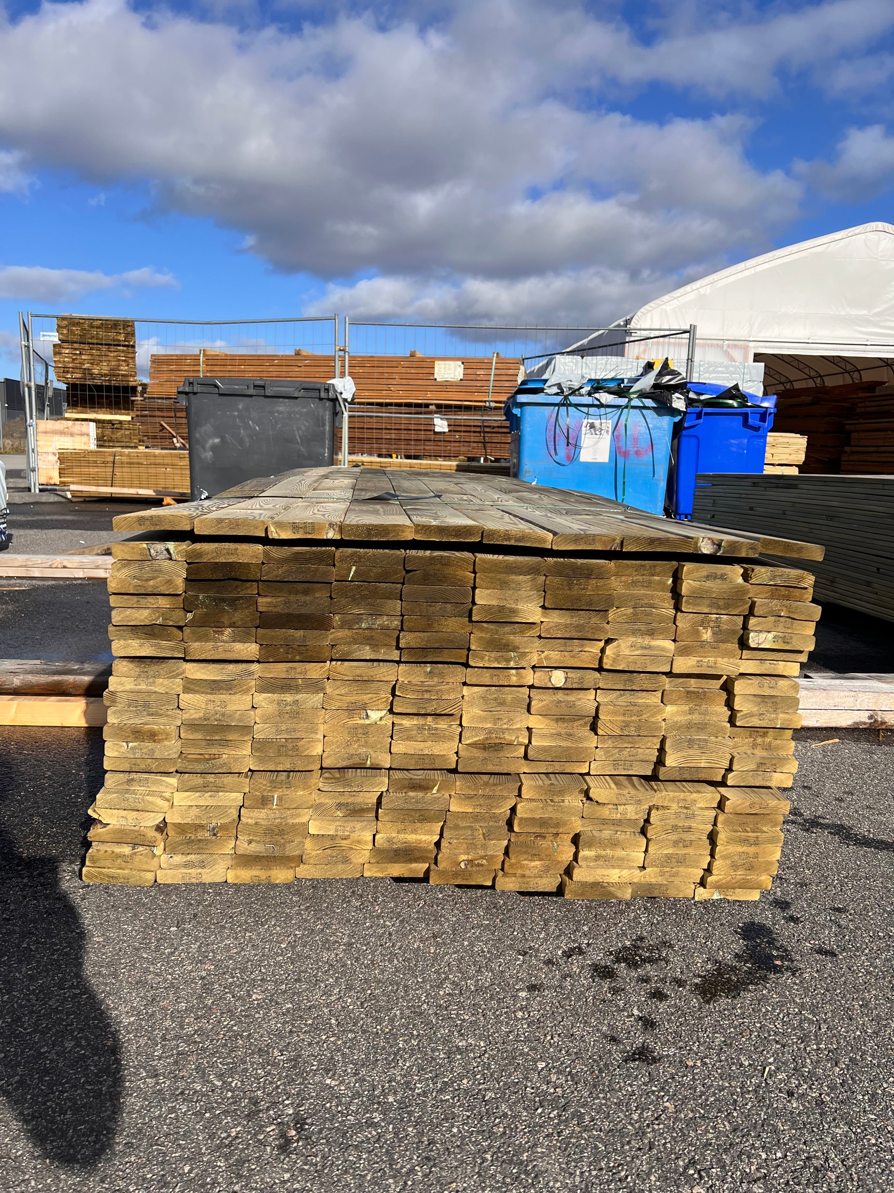 Tryckimpregnerad Trall 22x95 – 220 st 4,50m (B-sortering)