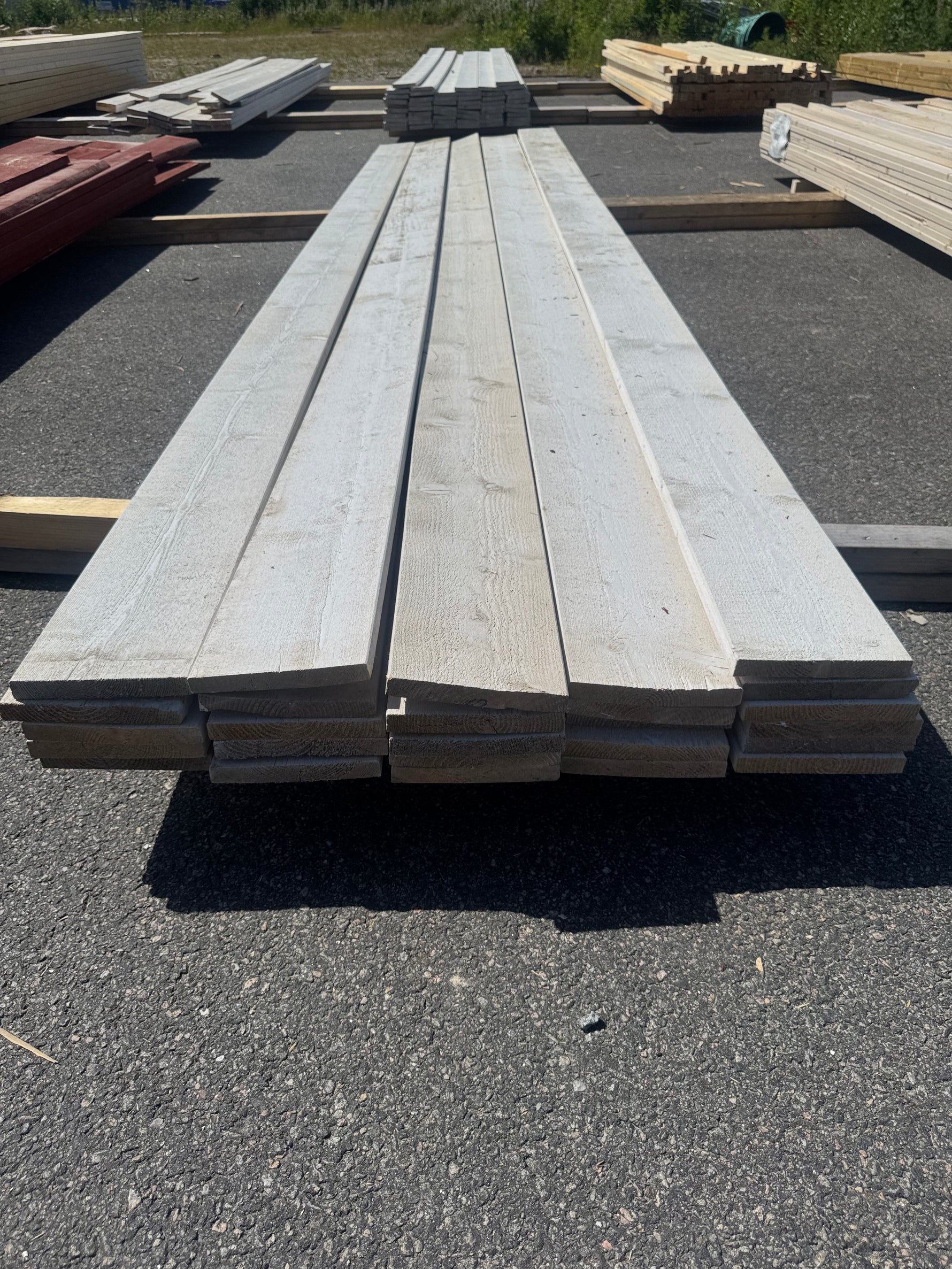 Paket Finsågad Panel 22x170 mm, 26 st 4,20 m Vitmålad
