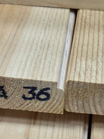 Paket Hyvlade Brädor 28x120mm 3,60m – 95 st Felhyvlade
