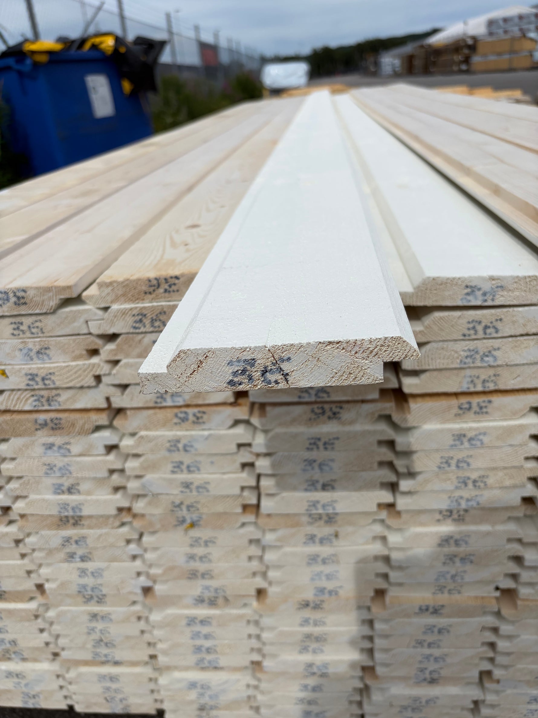 Paket Ytterpanel Dubbelfas Halvspont 22x120mm, 225st 3.60m Mellanstruken&nbsp;