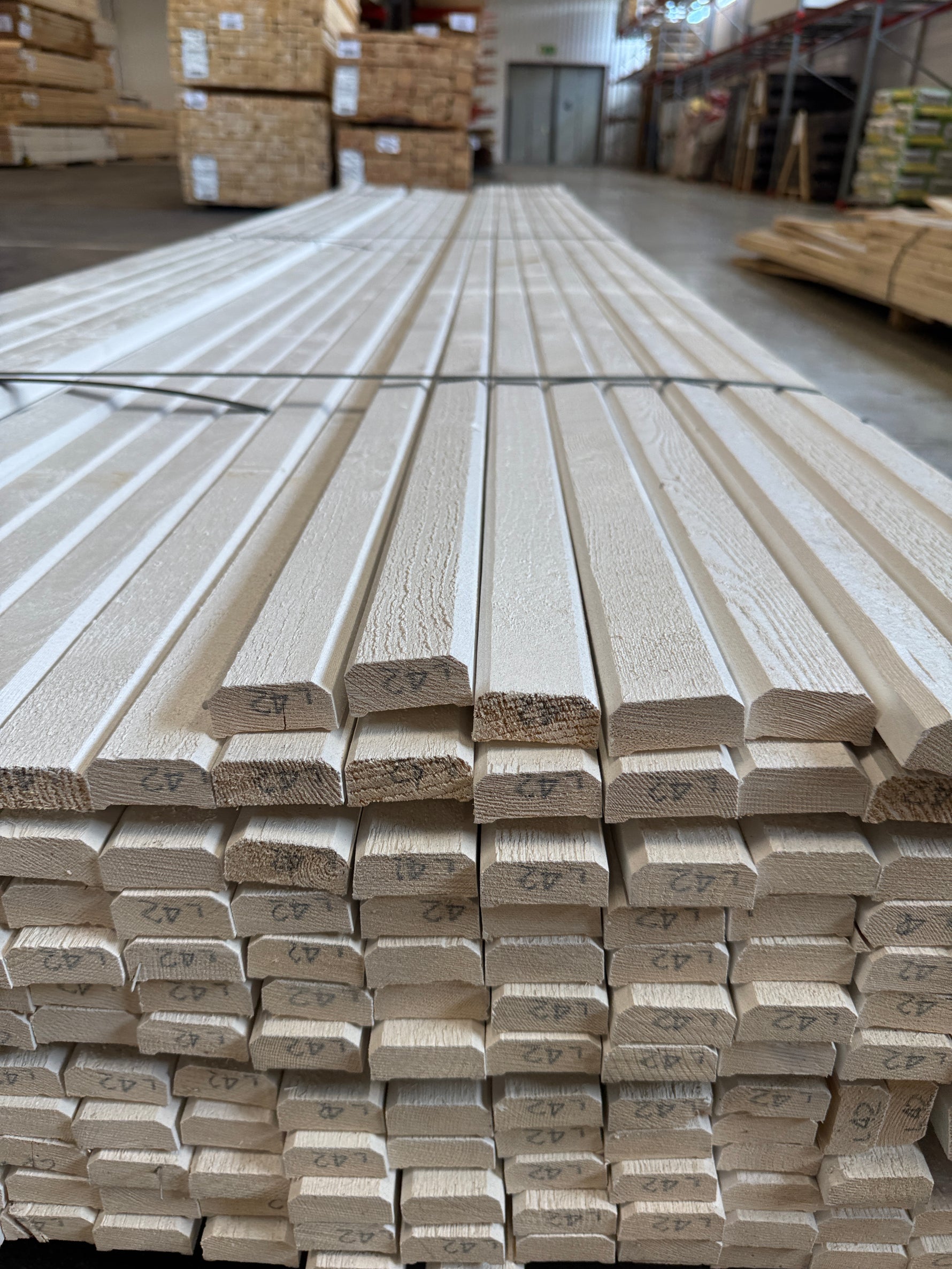 Paket Fasadläkt 22x45mm 4,20m – 260 st Vit