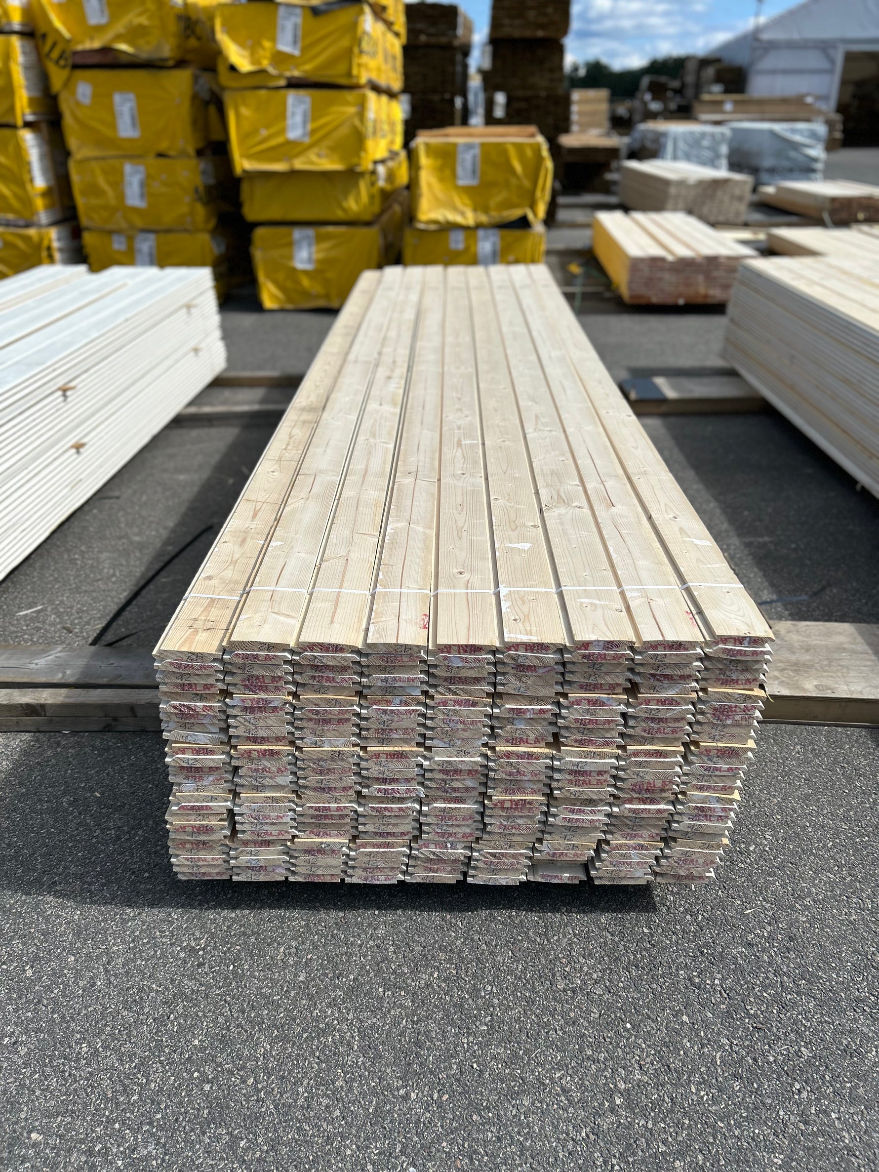 Paket Dubbelfas Halvspont 22x120mm 4,20m 224st Grundmålad