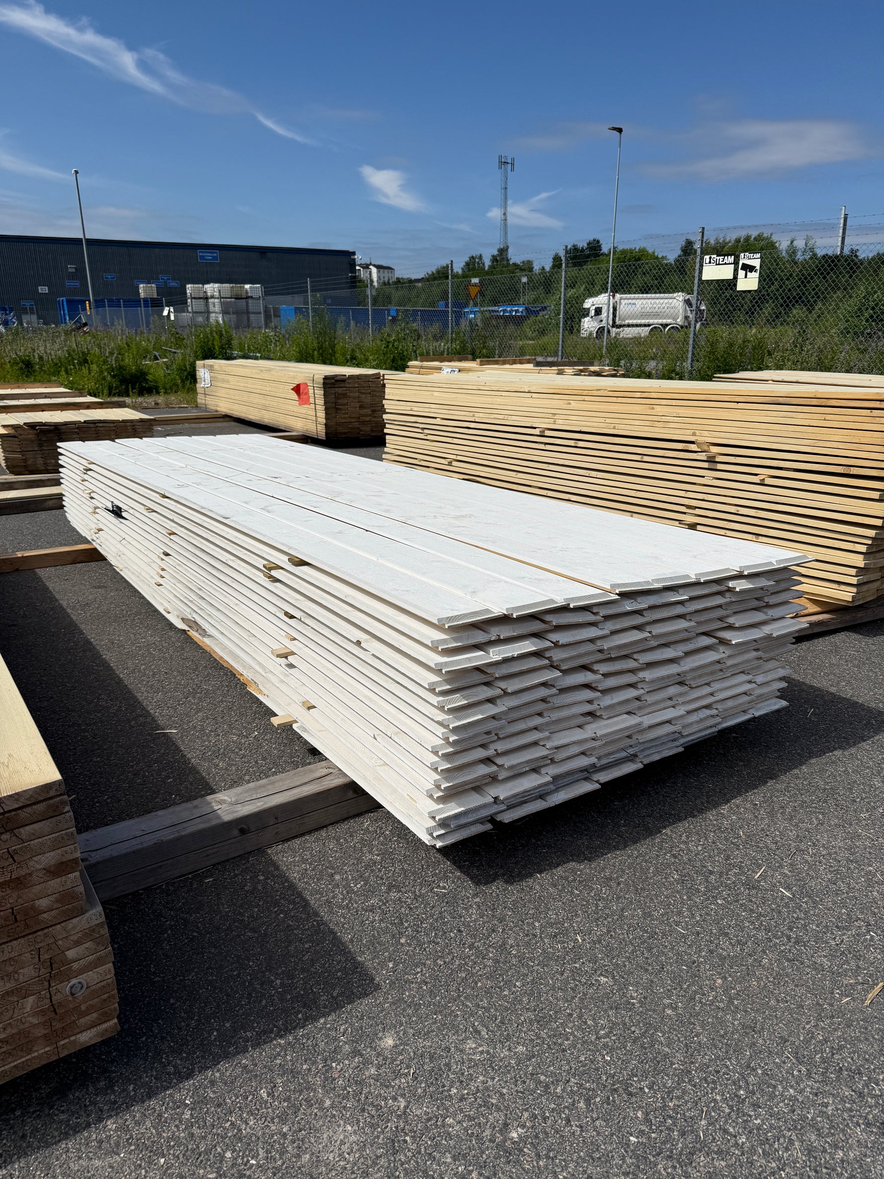 Paket Ytterpanel Enkelfasspont 22x145mm, 120st 3.60m Grundmålad