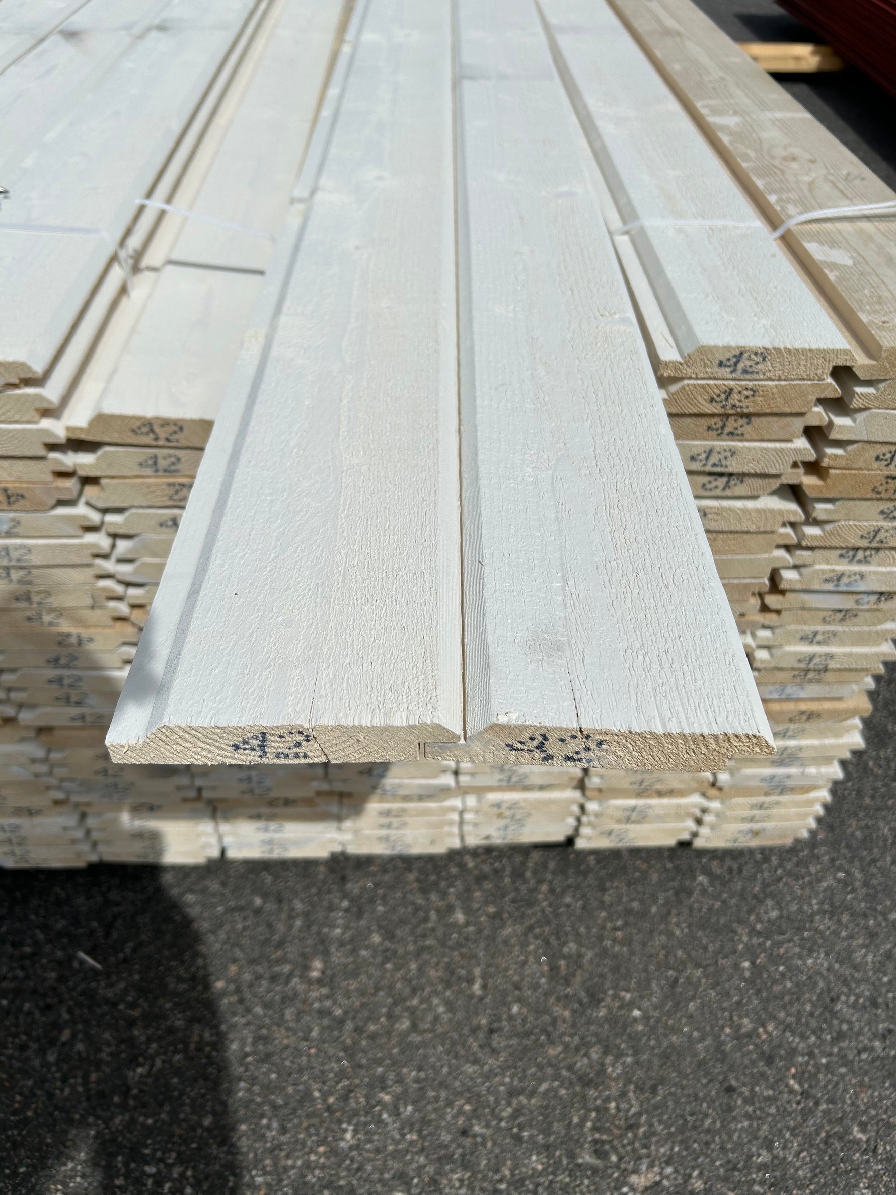 Paket Dubbelfas Halvspont 22x120mm 4.20m Grundmålad 225st