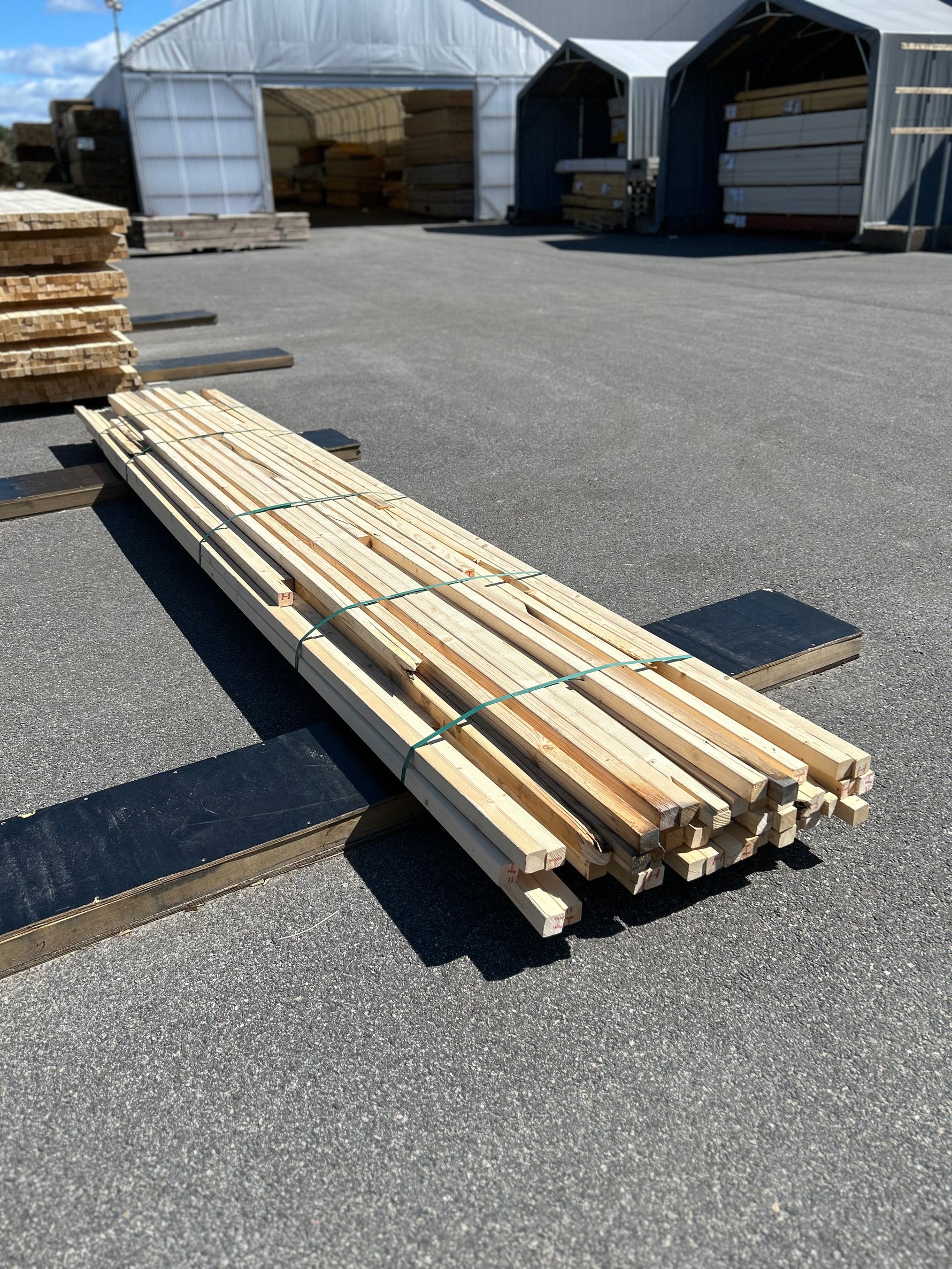 Paket Utsorterade Reglar 45x45 mm – 53 st (1,80–4,80 m, Gran)