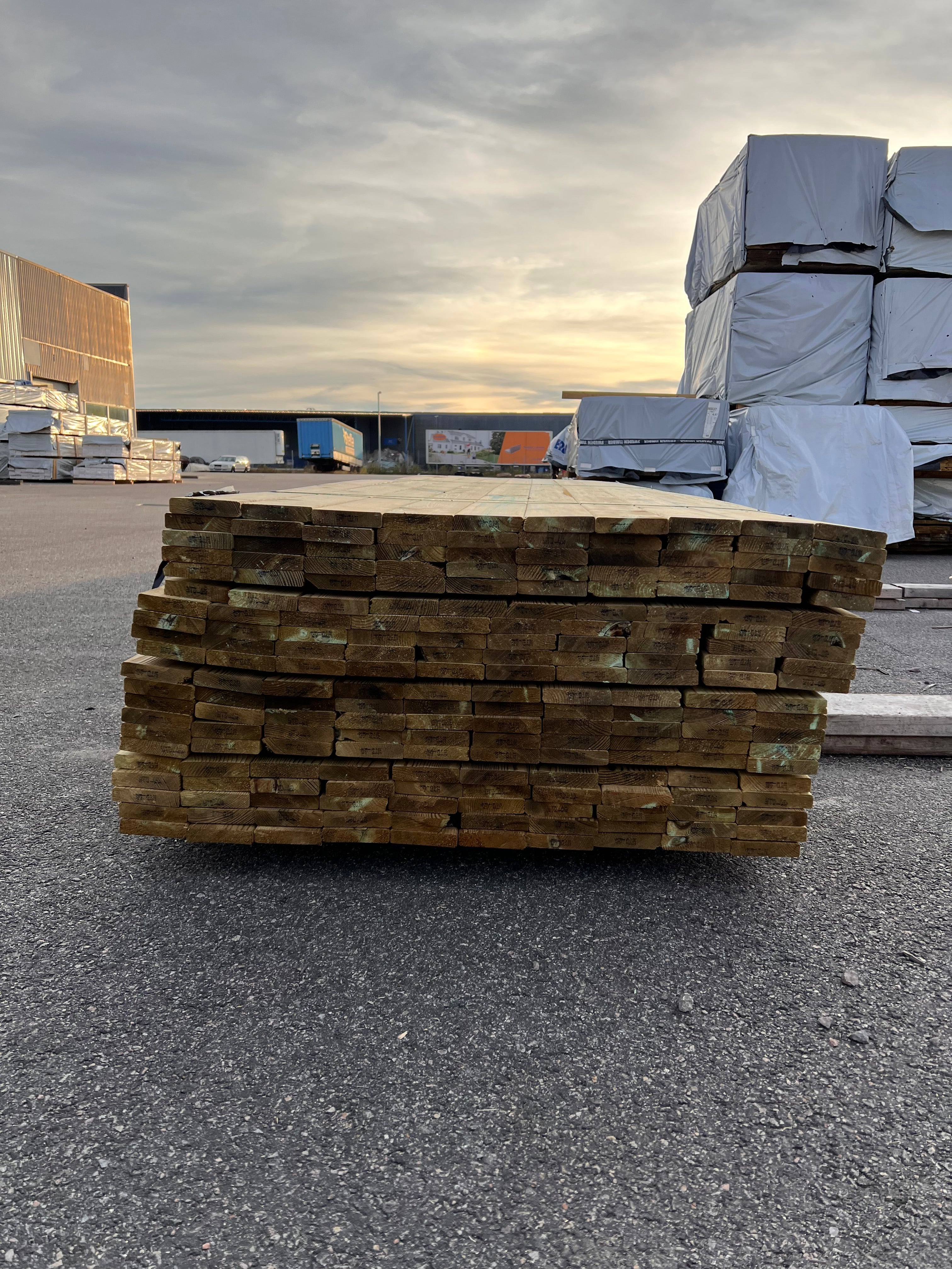 Paket Trall 22x95mm – 210 st 4.20m Tryckimpregnerad B-sort