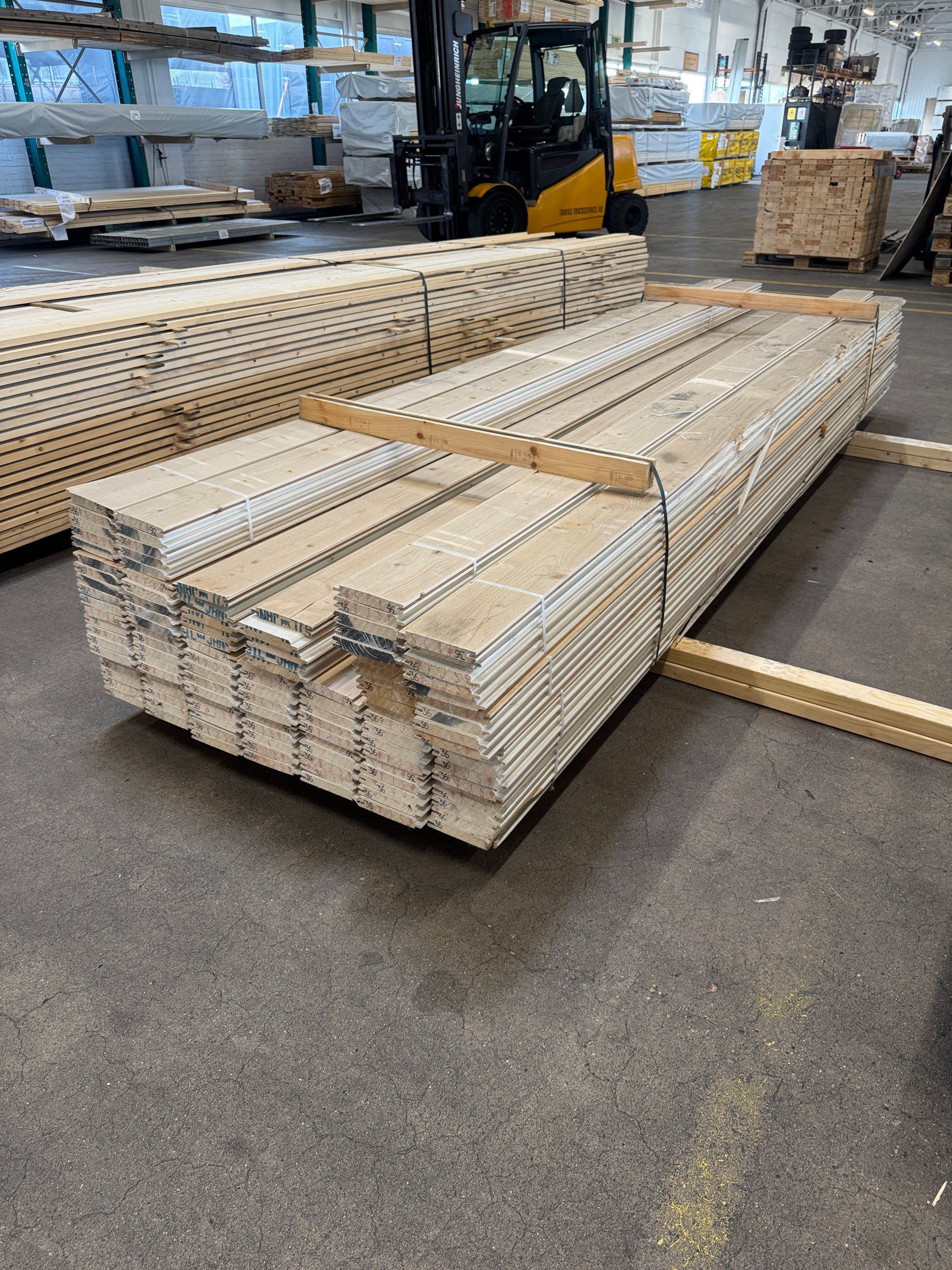 Paket Ytterpanel Dubbelfasspont 22x145mm 3,60m – 120 st Vit