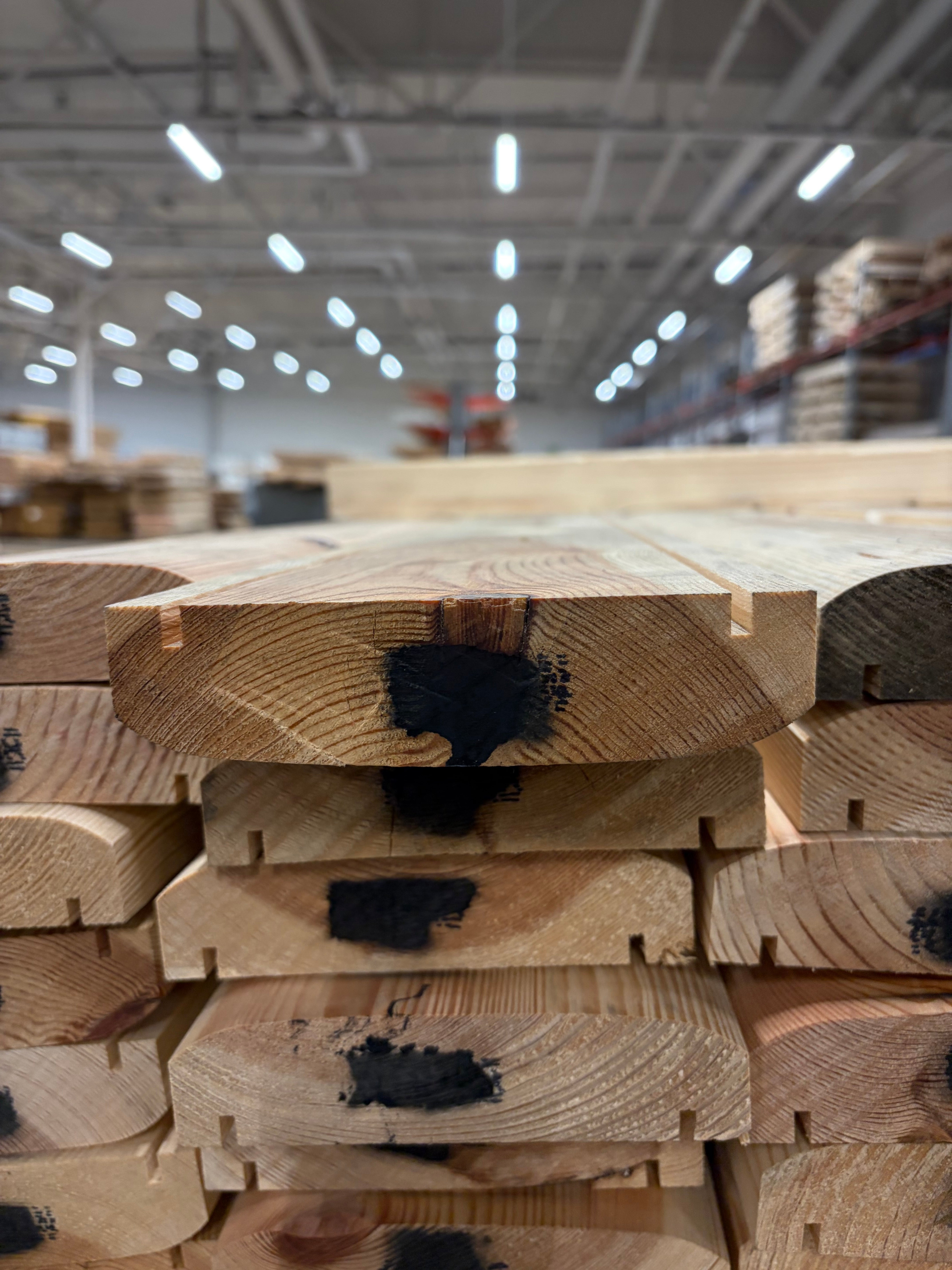 Överliggare 34x145 mm – (Furu, B-sortering)