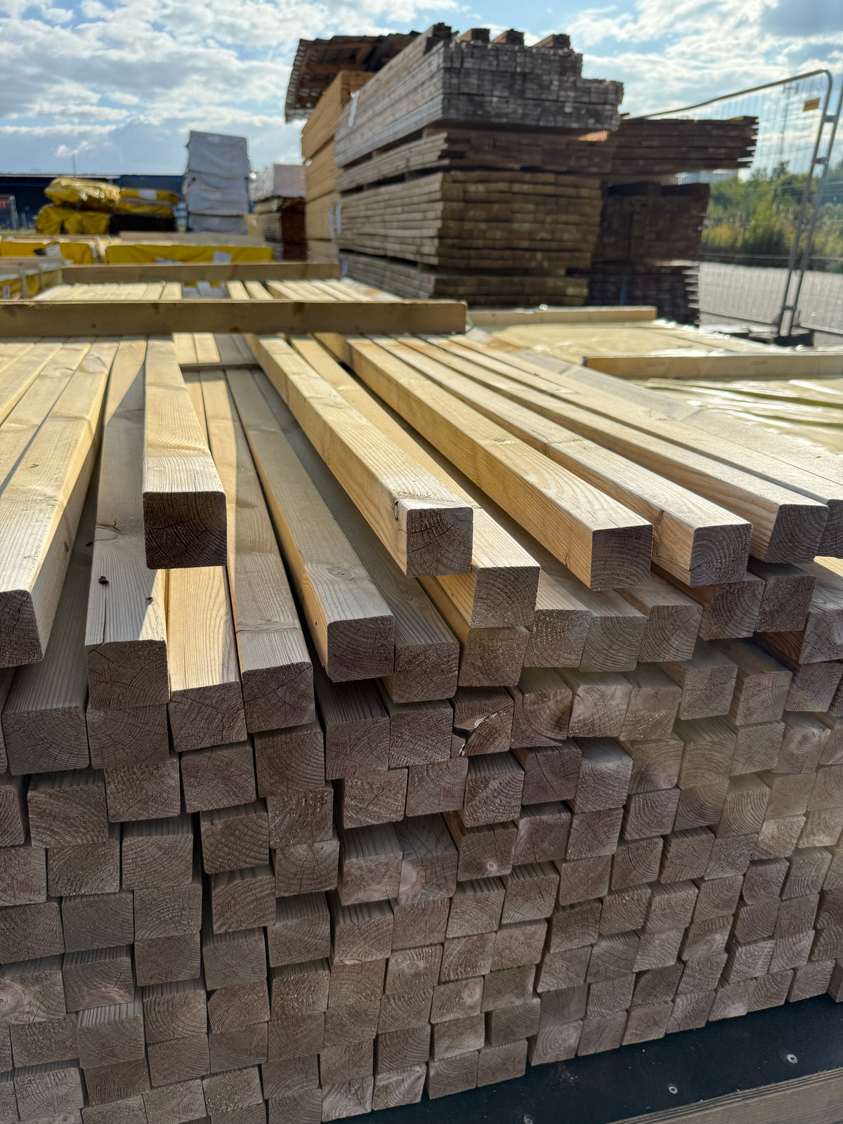 Paket Tryckimpregnerade Reglar 45x45mm – 214st, 3,30m