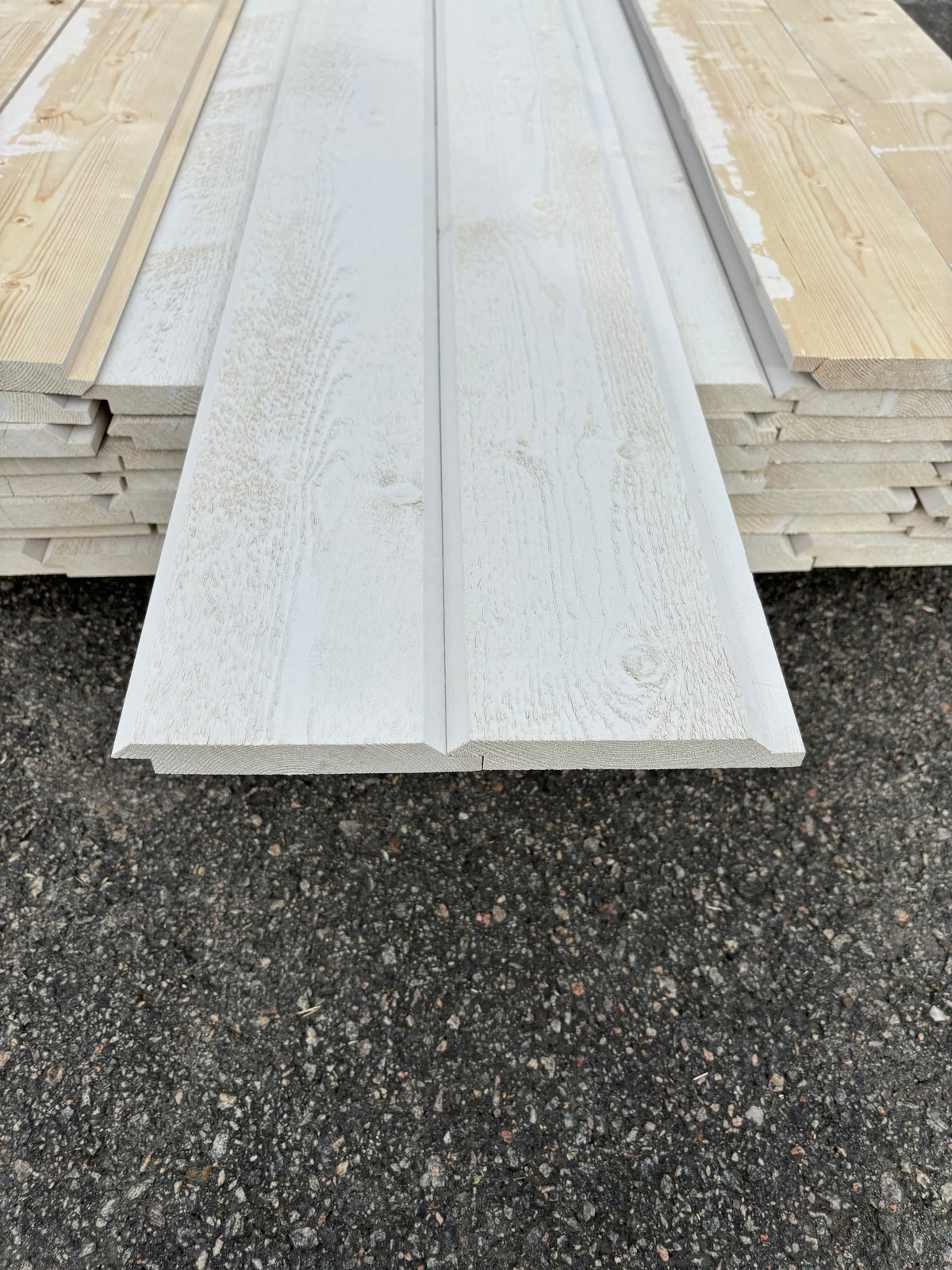 Paket Falsad Dubbelfas 22x145mm, 54st 4,20m Grundmålad