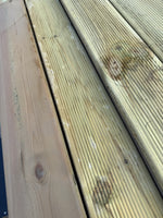 Paket Tryckimpregnerad Rillad Trall 28x120mm, 144st 5.10m- Väderbitet